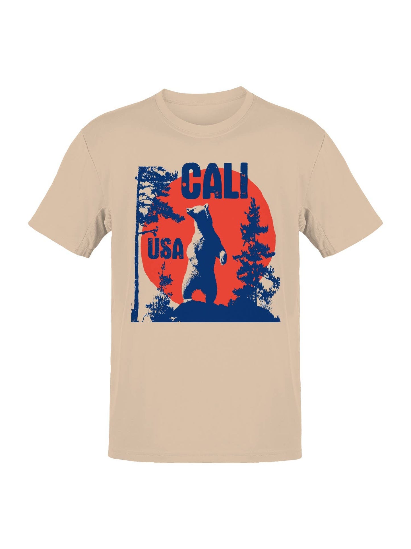 Cali USA Bear Wilderness Art Men's T-Shirt
