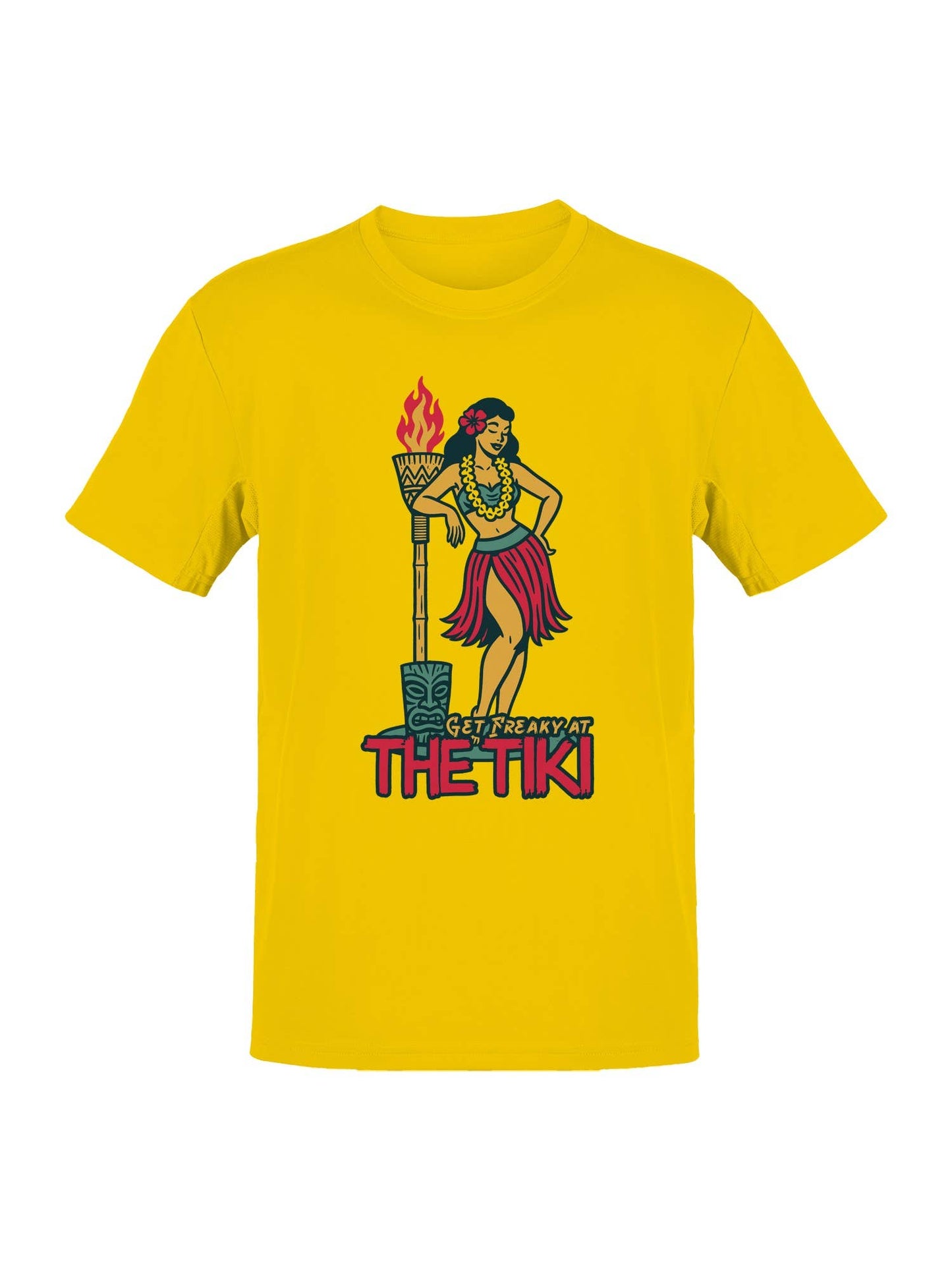 Tropical Tiki Vibes Design Men's T-Shirt