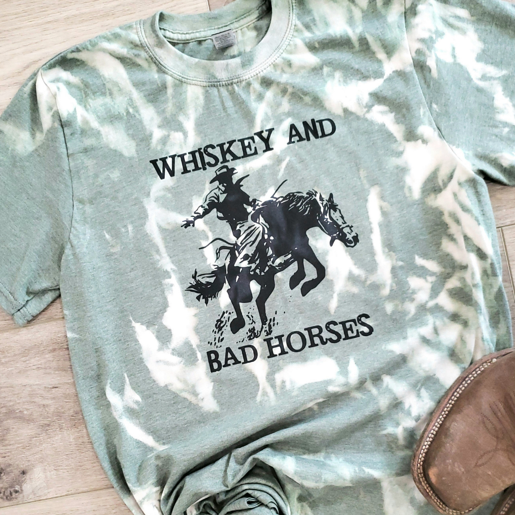 Whiskey and Bad Horses Graphic Tee