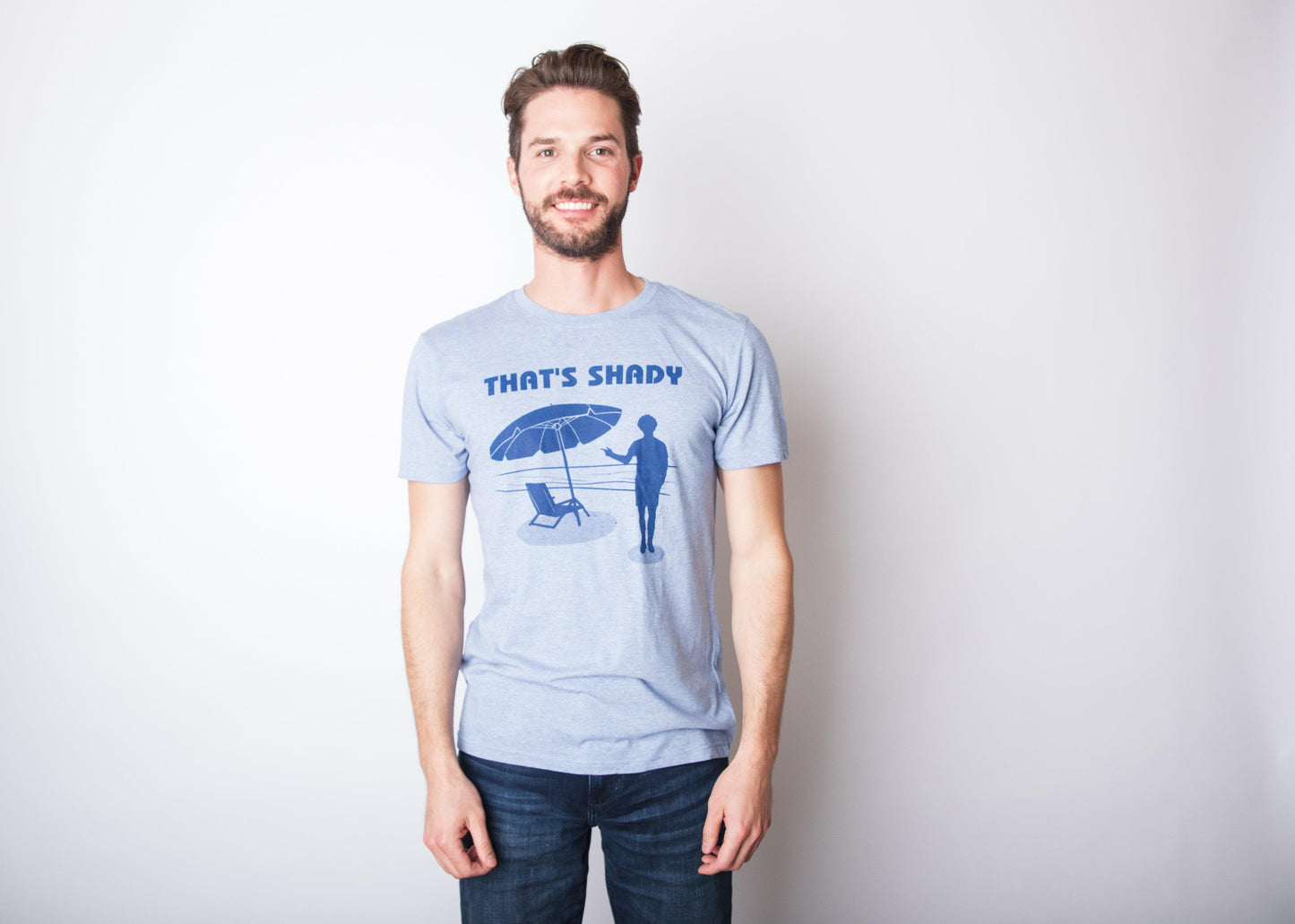 Thats Shady Funny Mens T Shirt Vacation Graphic Tee Western