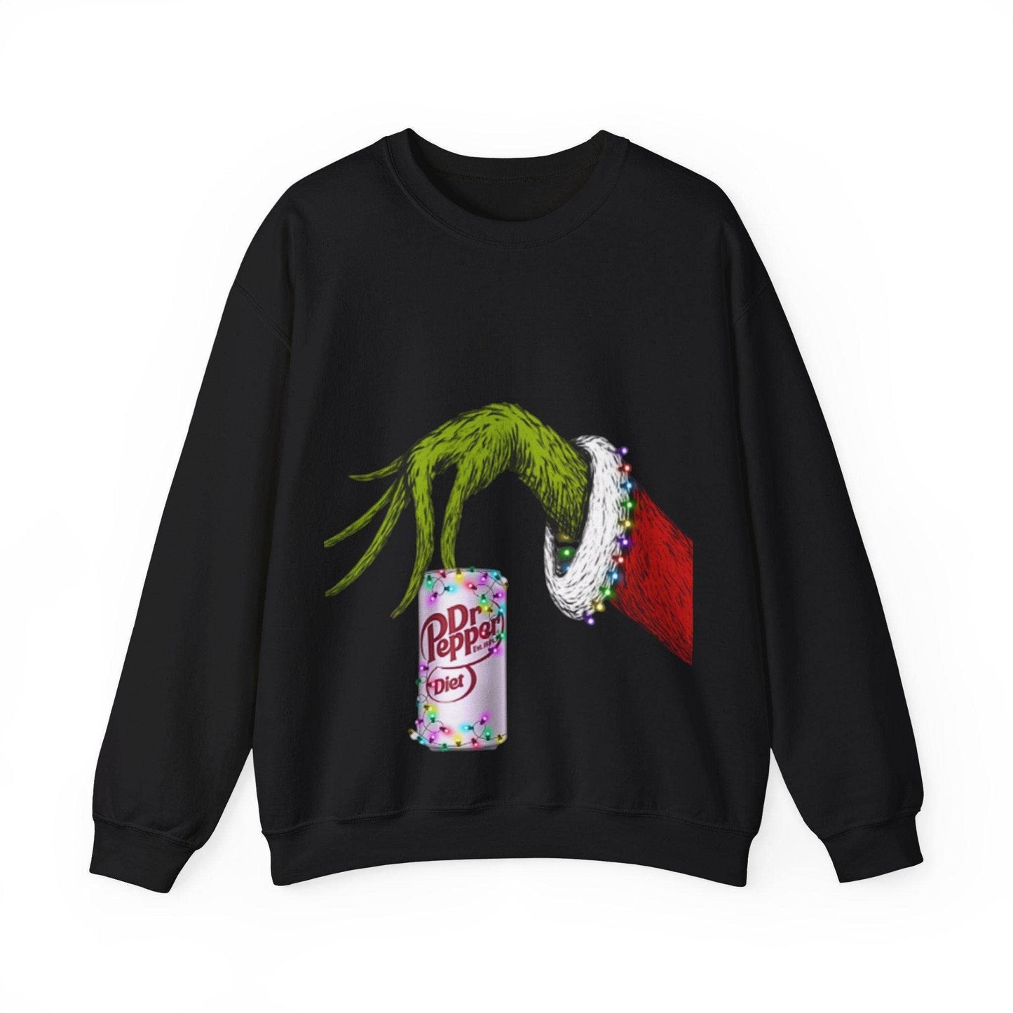Grinch Hand Dr Pepper Parody Crewneck Sweatshirt