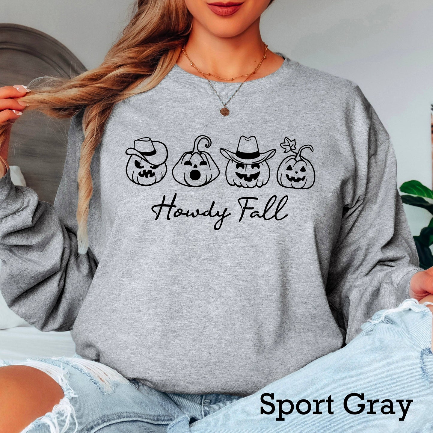 Howdy Fall Women’S Long Sleeve Shirt | Gildan
