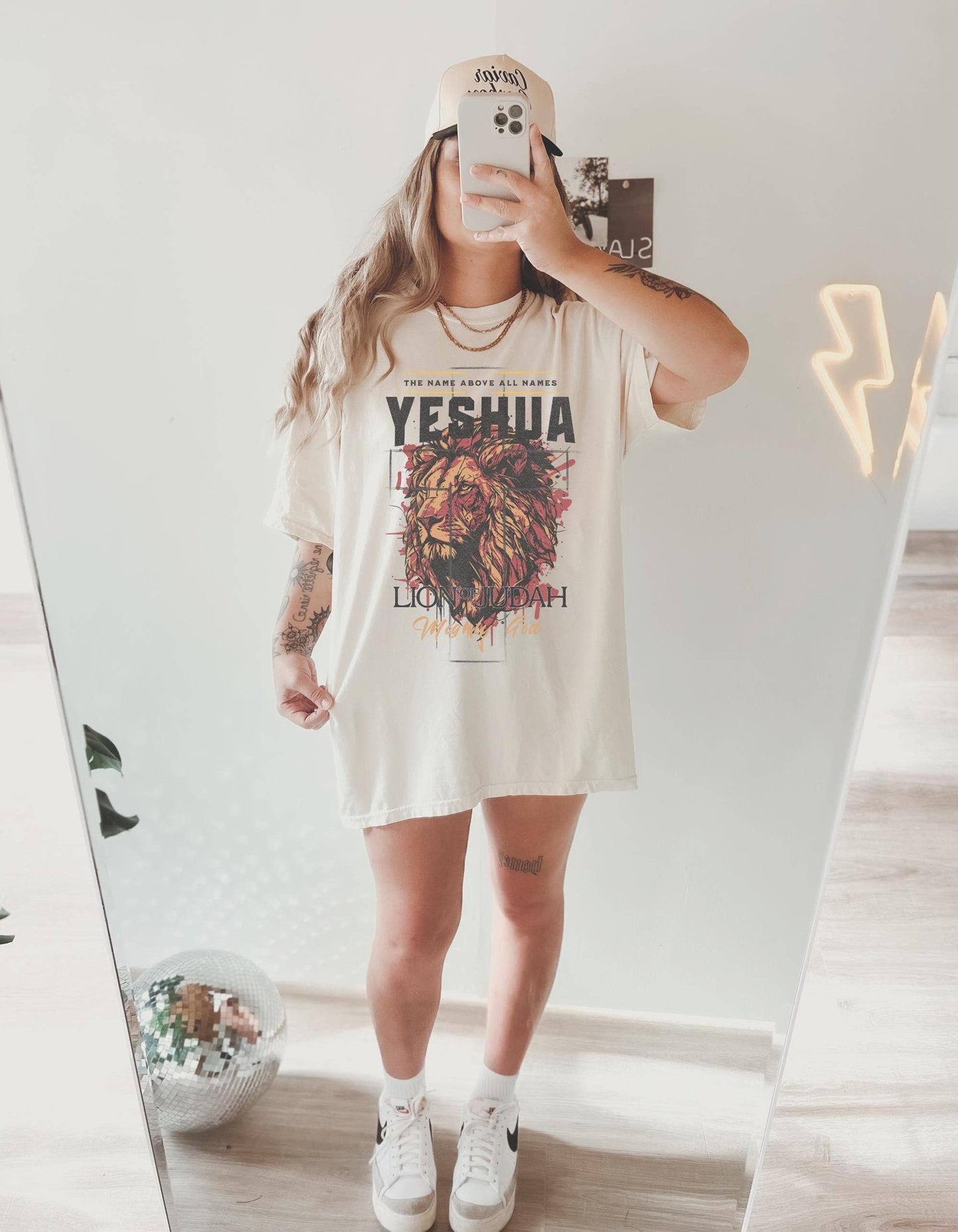 Vintage Lion of Judah Names of God Christian Shirt