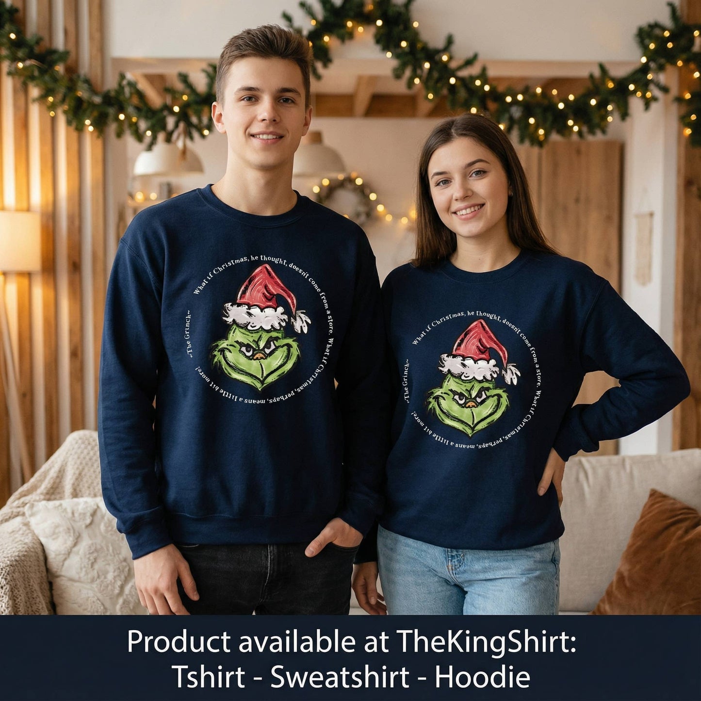 Grinch Quote Christmas Sweatshirt | Festive Grinch Top