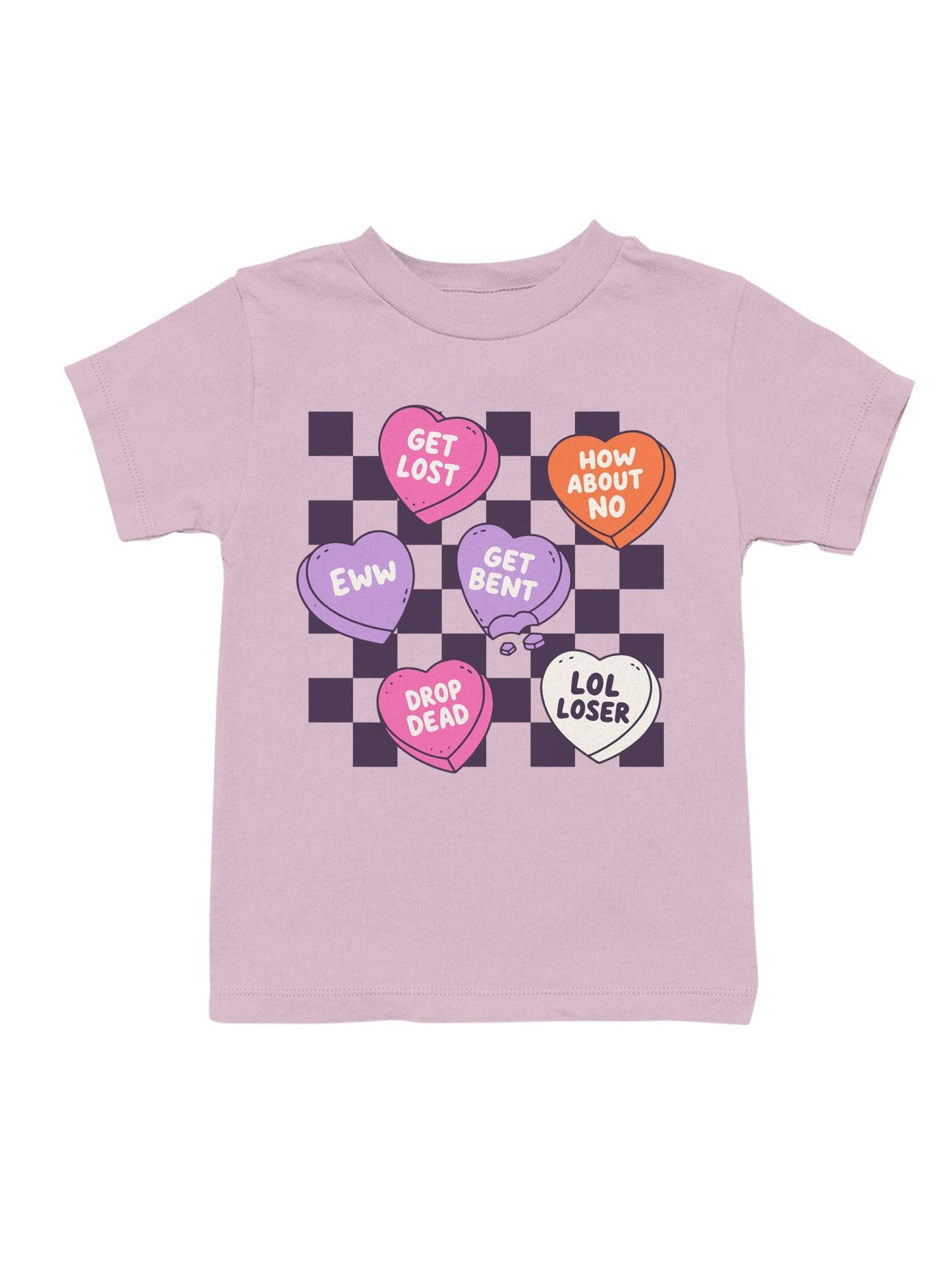 Anti-Valentine's Candy Hearts Design Youth's T-Shirt
