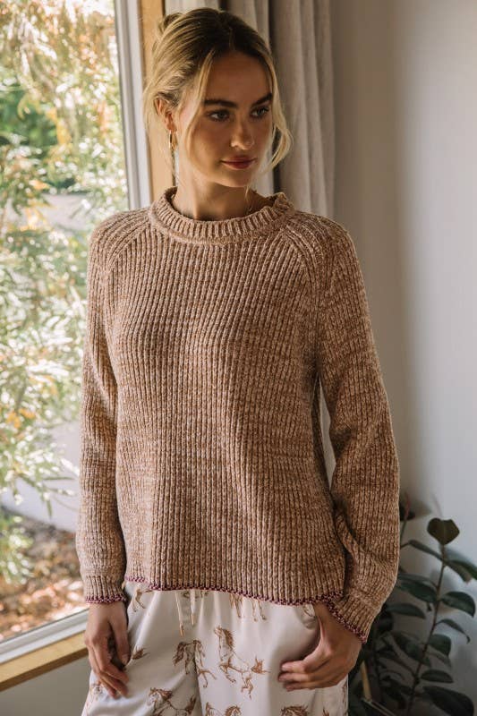 Knitted Long Sleeve Sweater