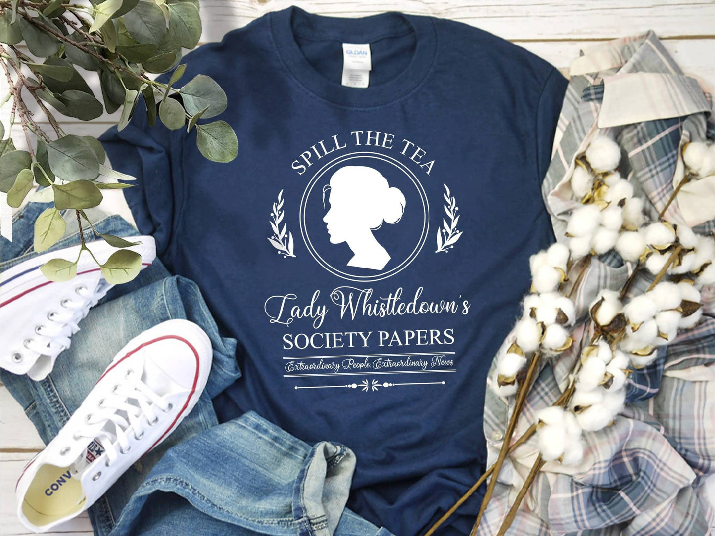 Spill the Tea Lady Whistledown's Bridgerton Society Tee
