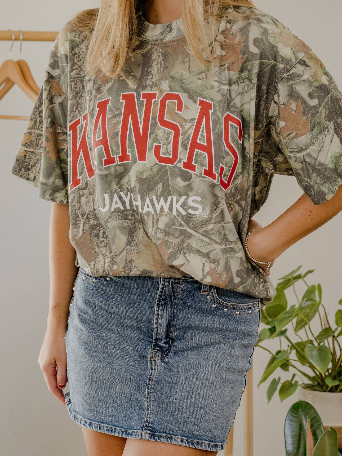 Ku Kansas Jayhawks Filled Gault Camo Tee