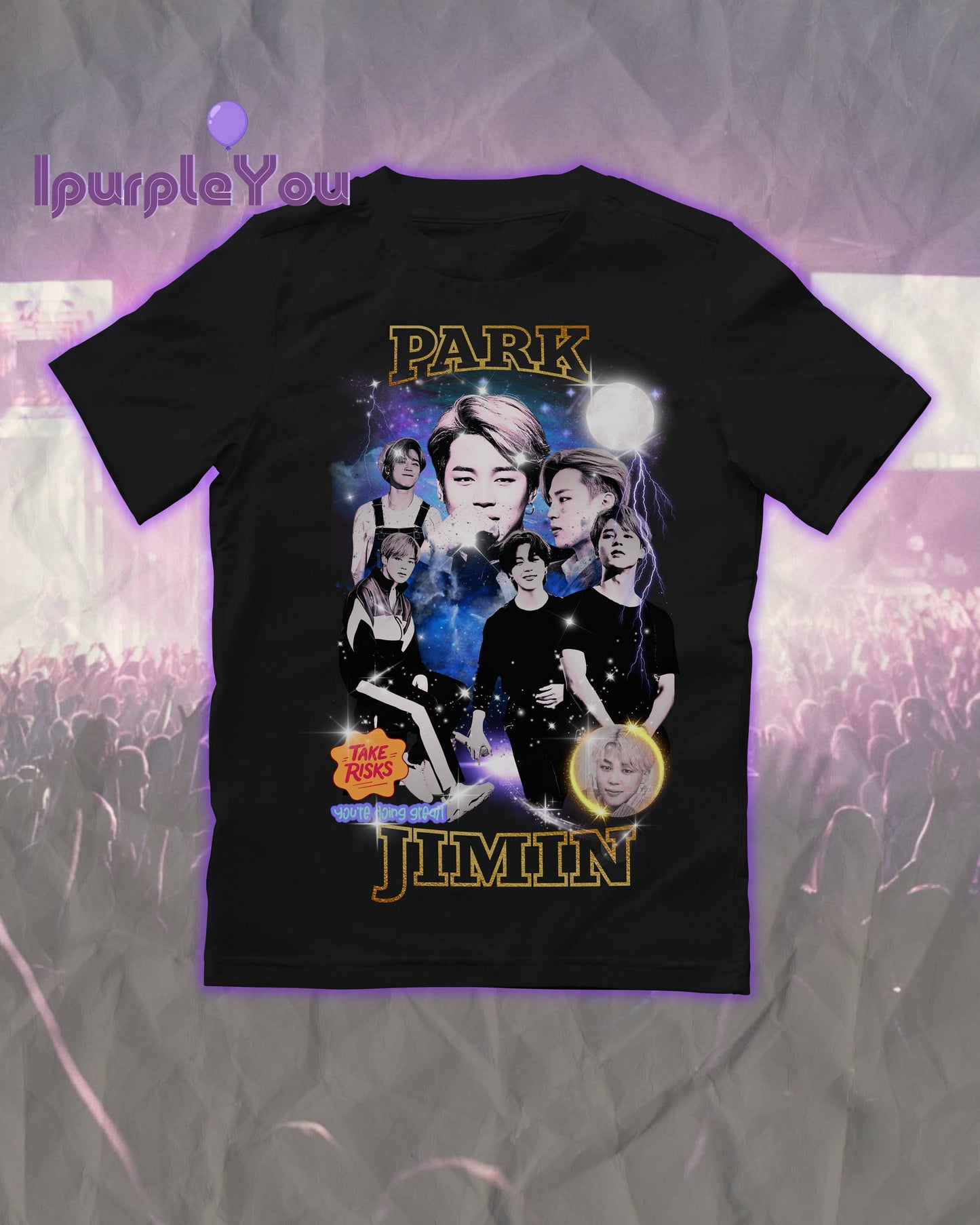 Park Jimin Bts Take A Risk You’Re Doing Great Vintage Tee
