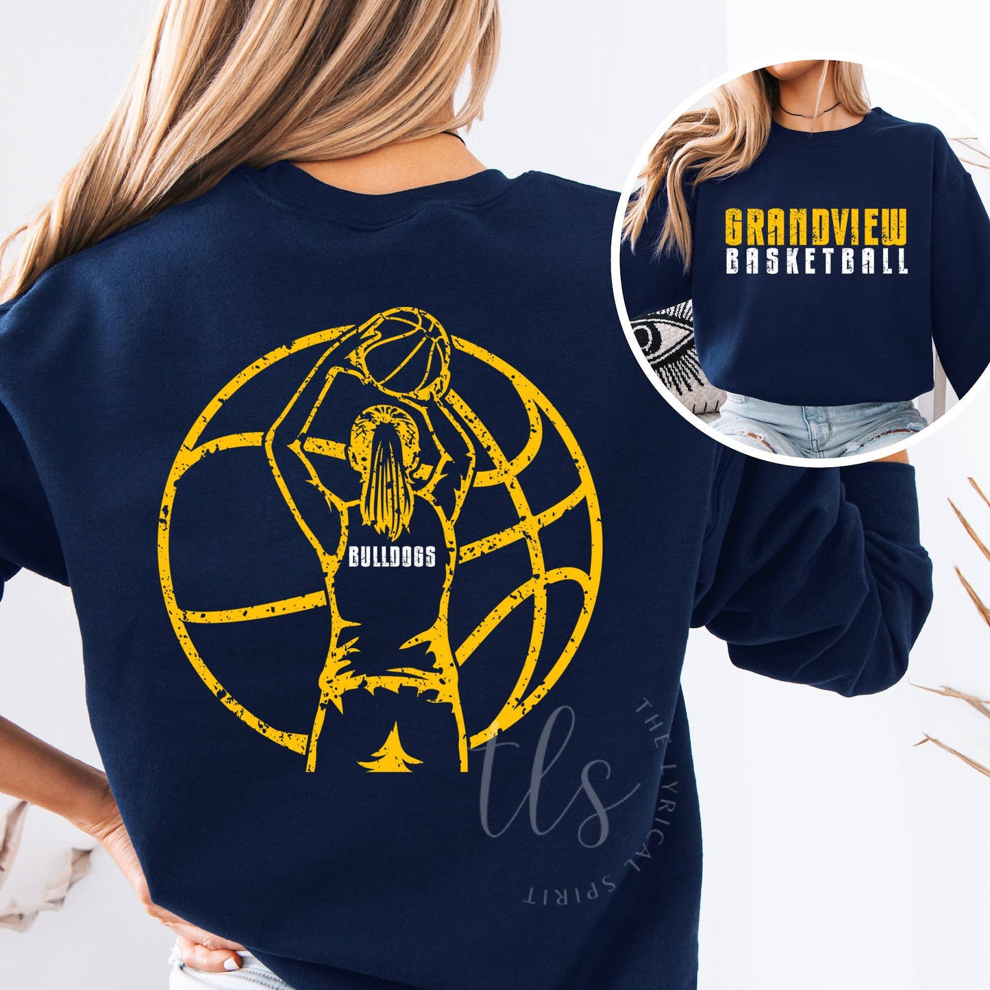 Customizable Girls Basketball Spirit Wear T-Shirt/Sweatshirt