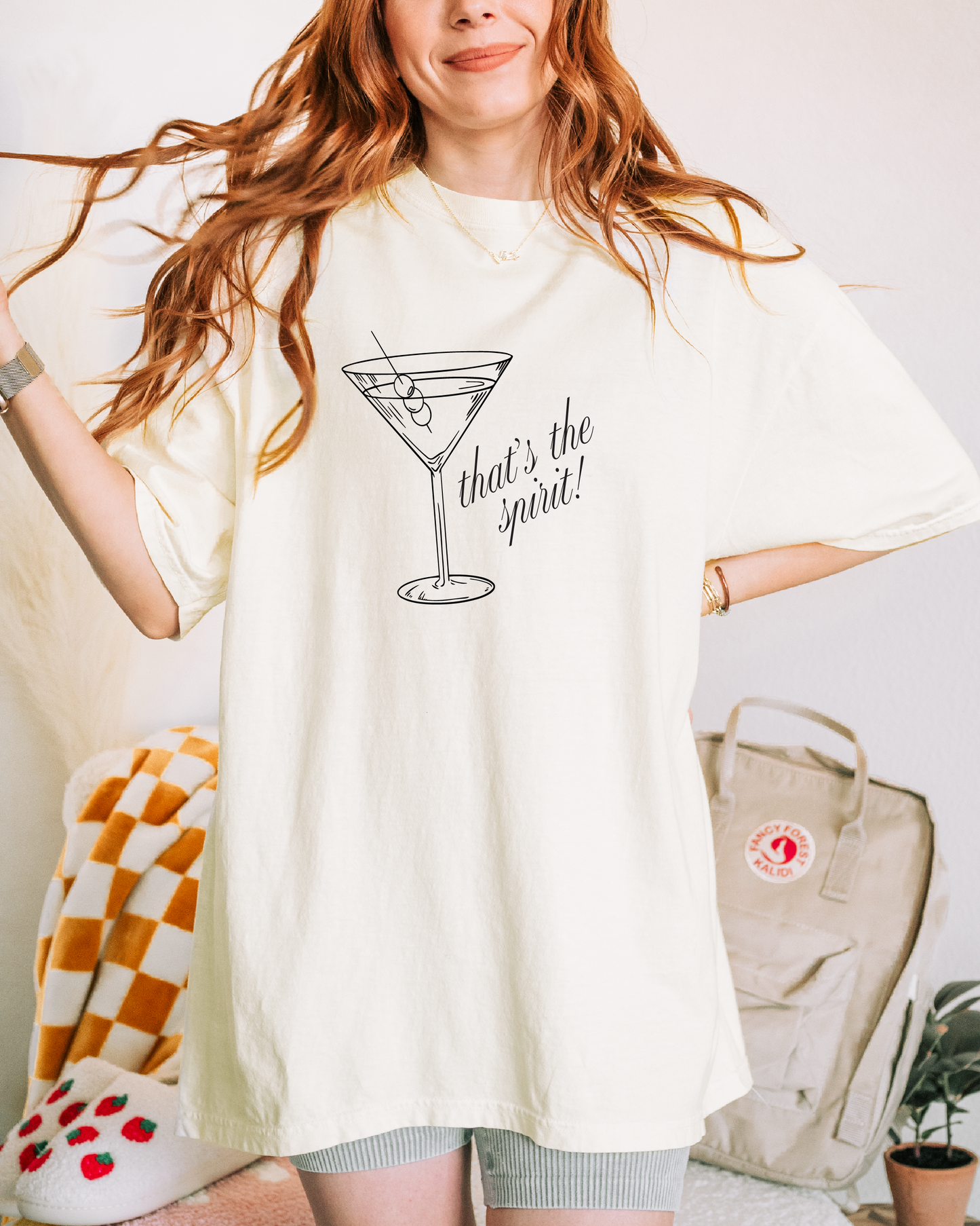 That's the Spirit, Martini Graphic Tee, Summer Graphic Tee