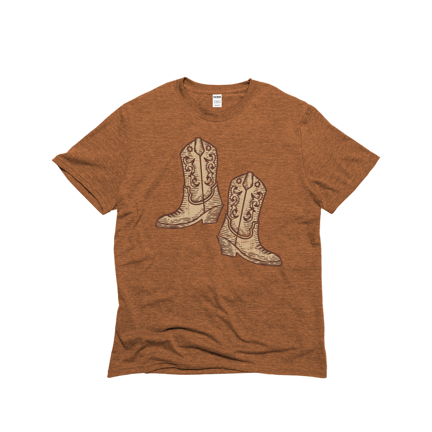 Western Cowboy Boots - Amber Unisex Graphic Tee - 12pk