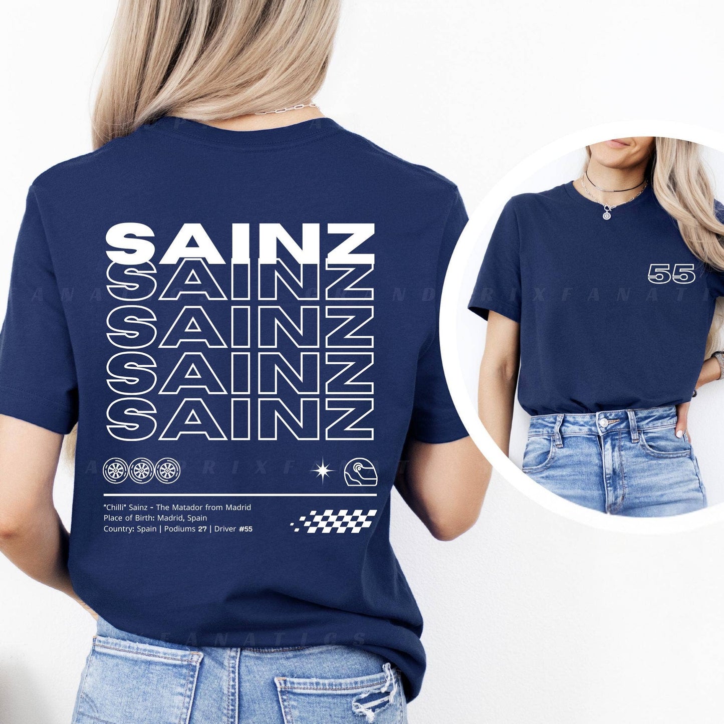 Carlos Sainz F1 Racing Unisex Tshirt, Formula One Gift