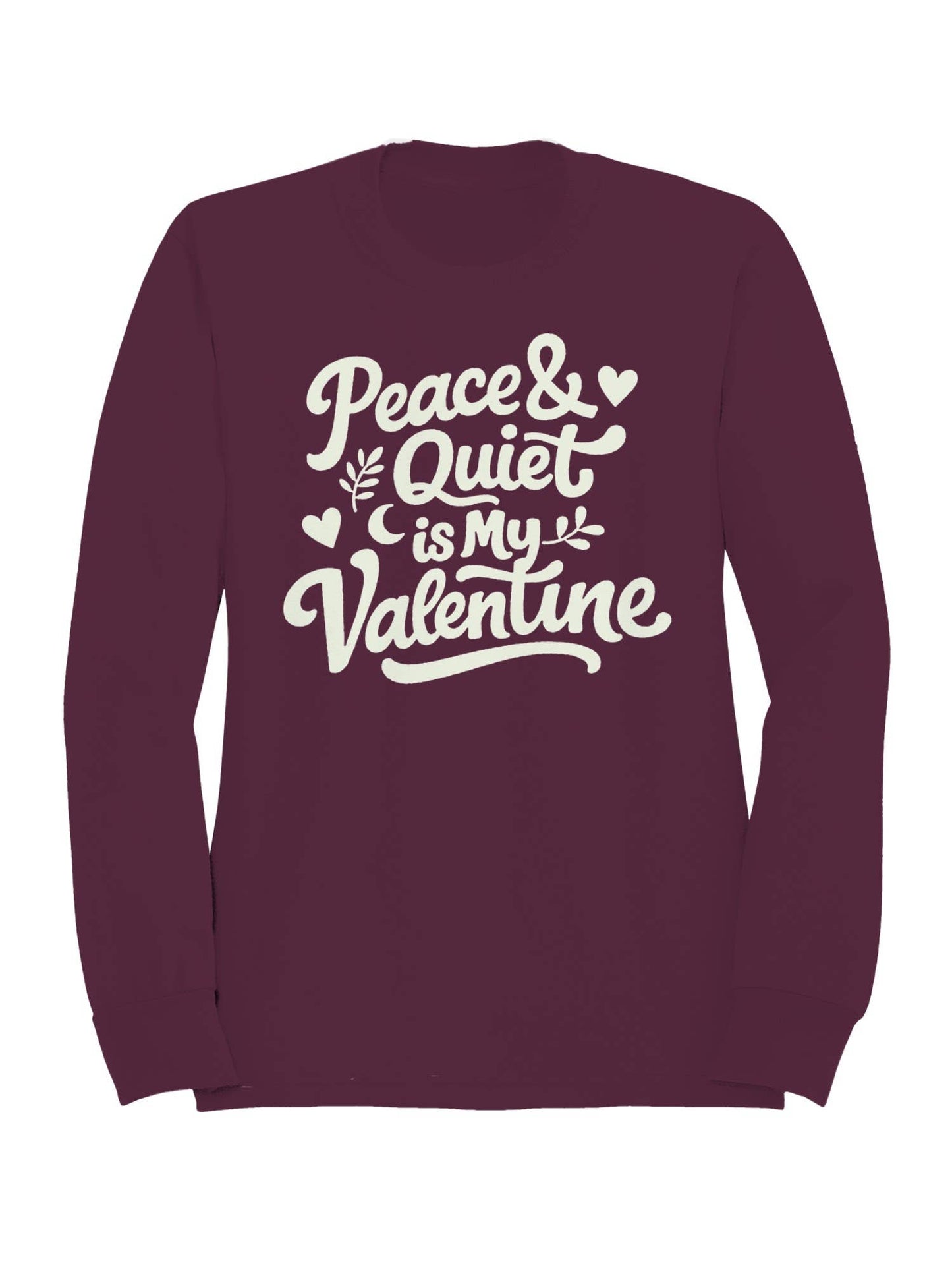 Peace & Quiet Valentine Art Women's Sweatshirt