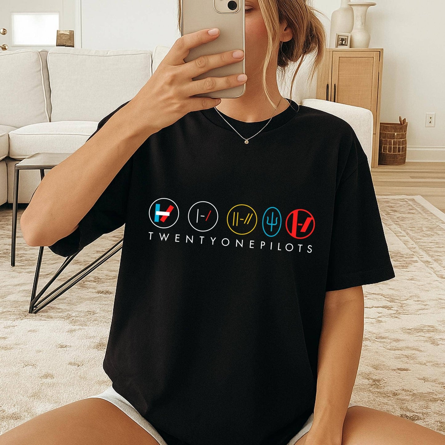 Twenty One Pilots Band Logo Symbols Graphic Tee