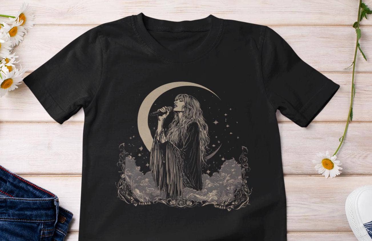 Bohemian Moon Phases Music Lover Tee