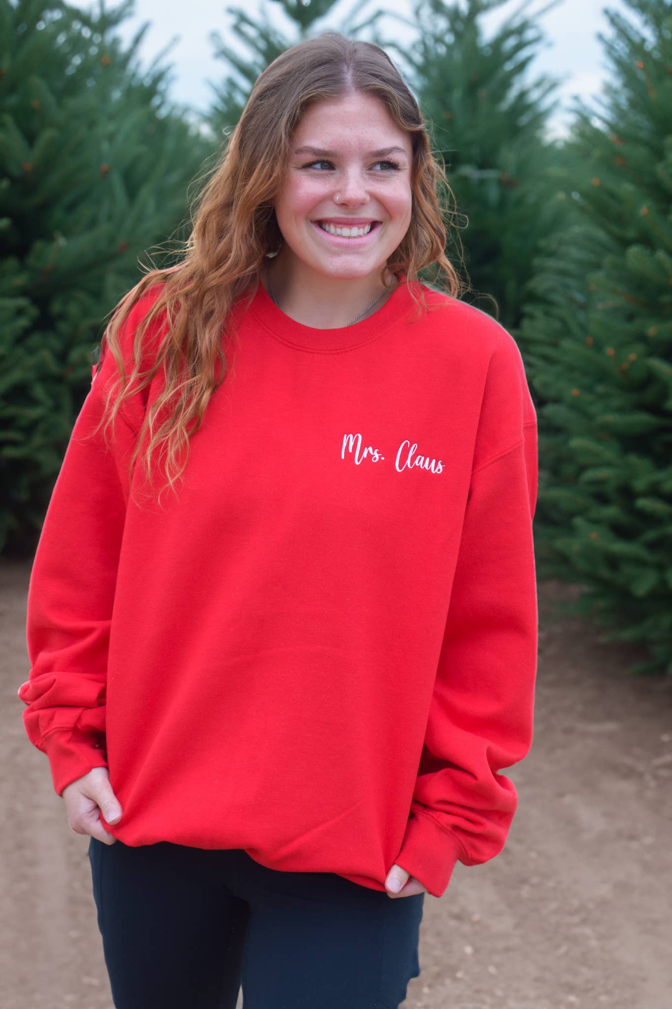 Mrs.Claus Embroidered Sweater