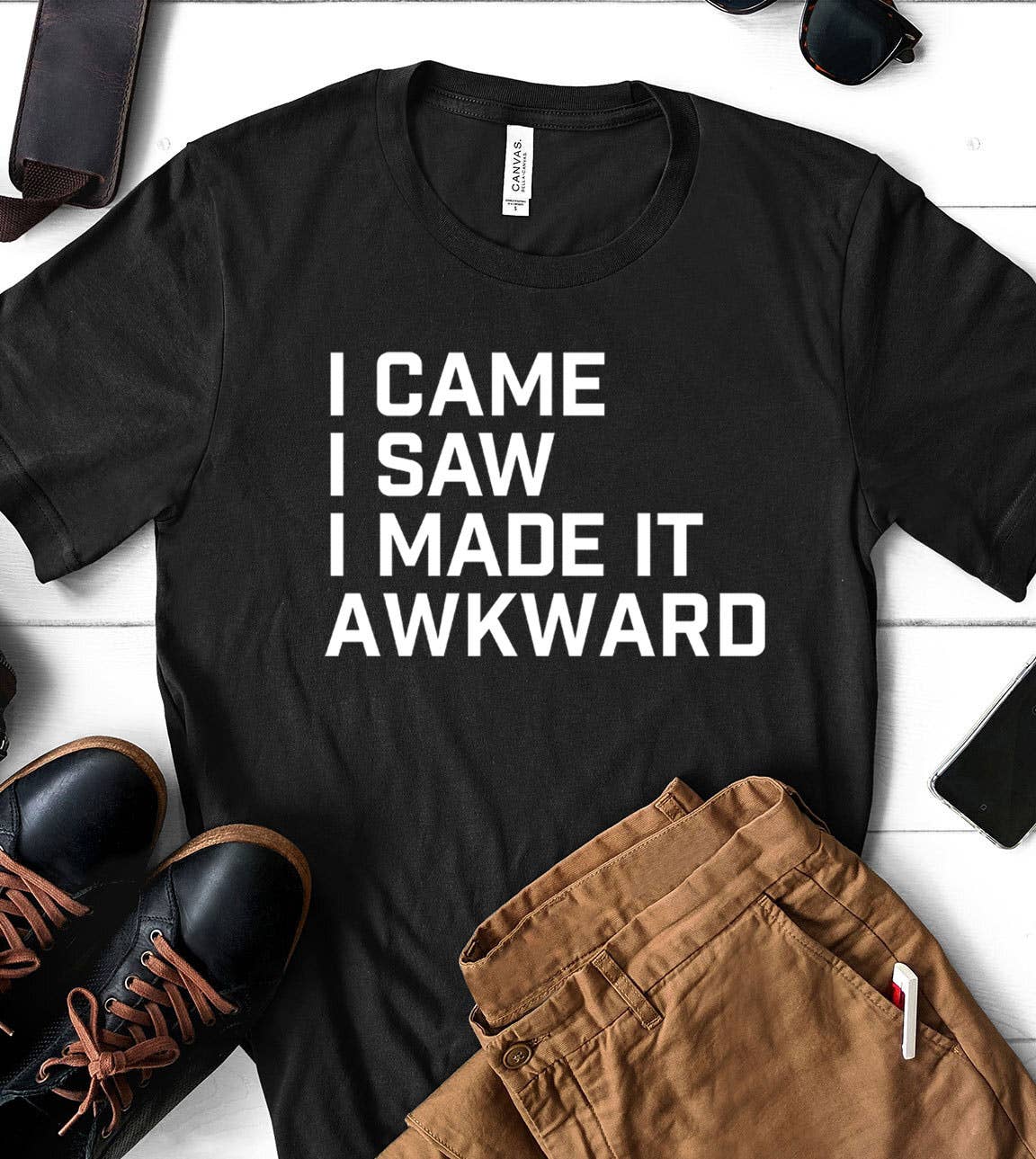 I Came I Saw - Awkward Funny Sassy Introvert Nerd T-Shirt