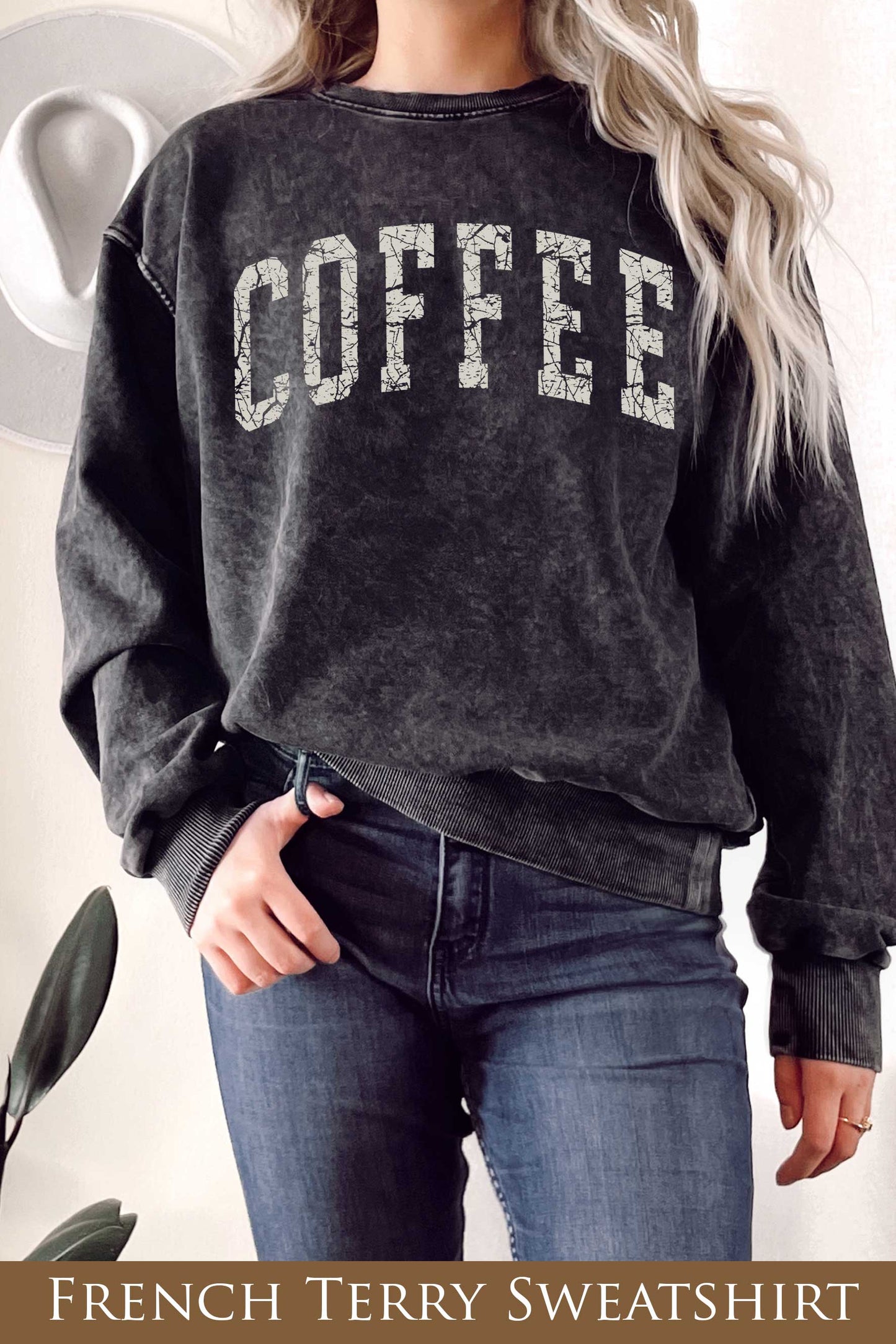 Coffee Graphix Mineral Terry Sweatshirt