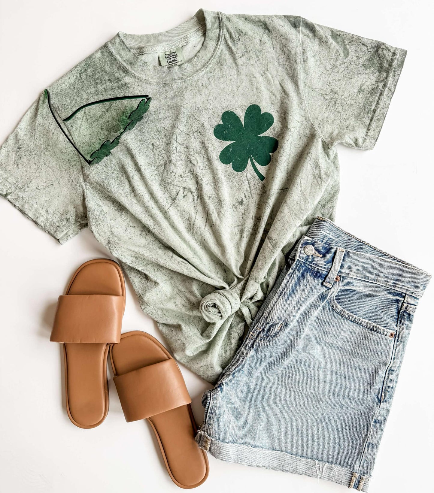 St. Patricks' Day Clover Shirt, Clover Pocket Shirt, St Pat