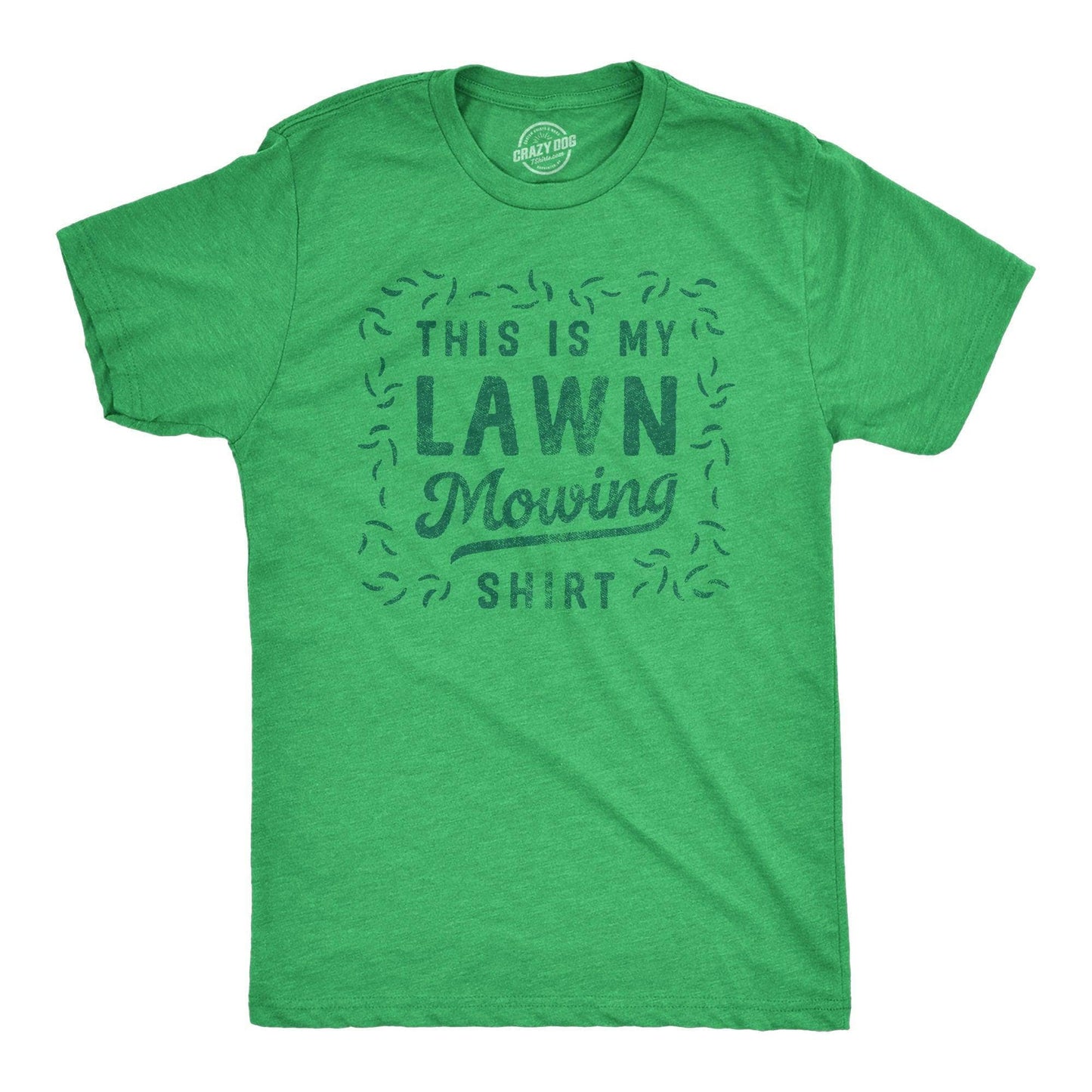 This Is My Lawn Mowing Shirt Men's Tshirt Sarcastic Graphic