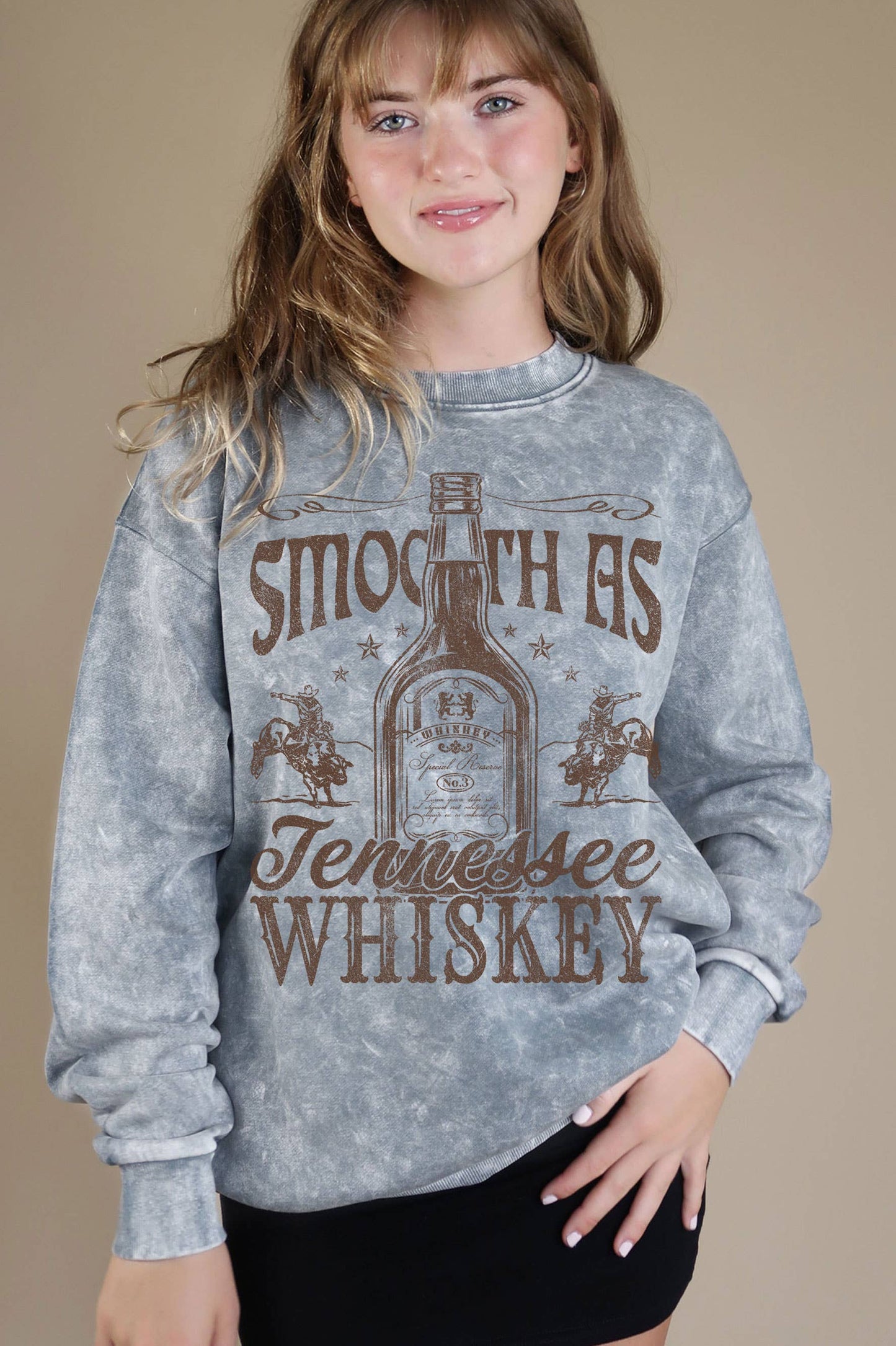 Smooth As Tennessee Whiskey Mineral Graphic Brush Sweatshirt