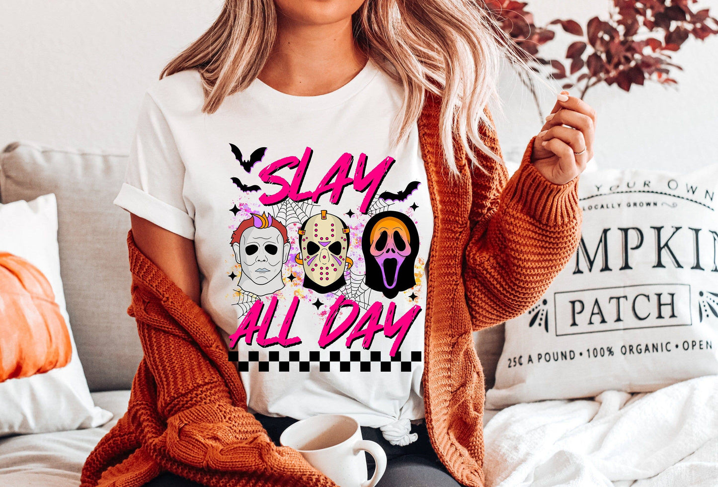 Slay All Day Funny Halloween Hocus Pocus Fall Shirt