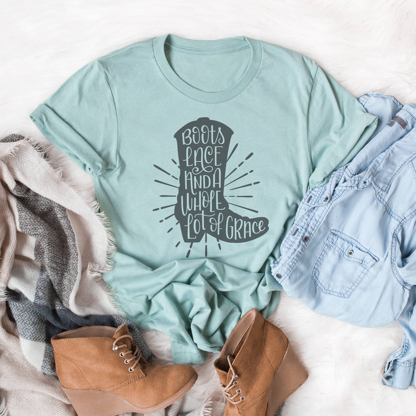 Boots Lace Graceli - Women's Screen Printed T-Shirt