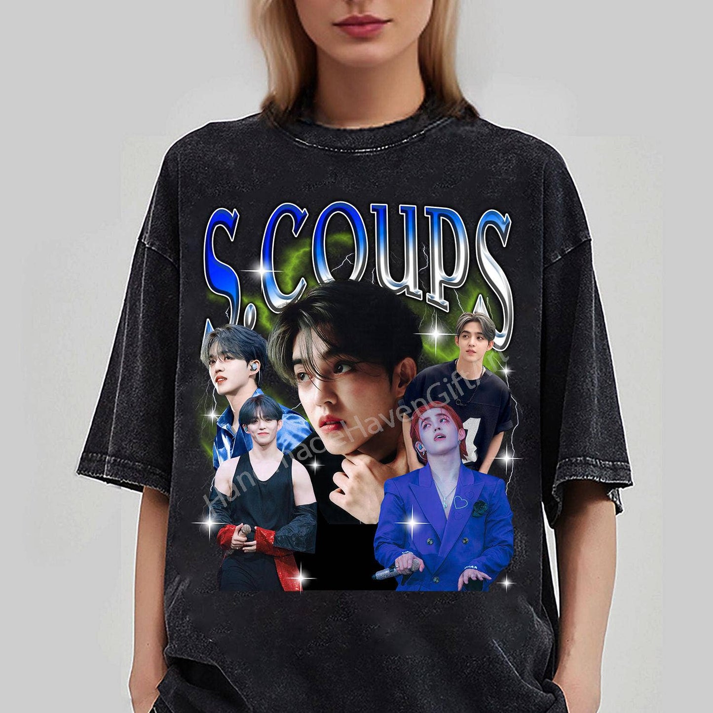 S.Coups Seventeen Retro Bootleg Graphic Unisex Tee