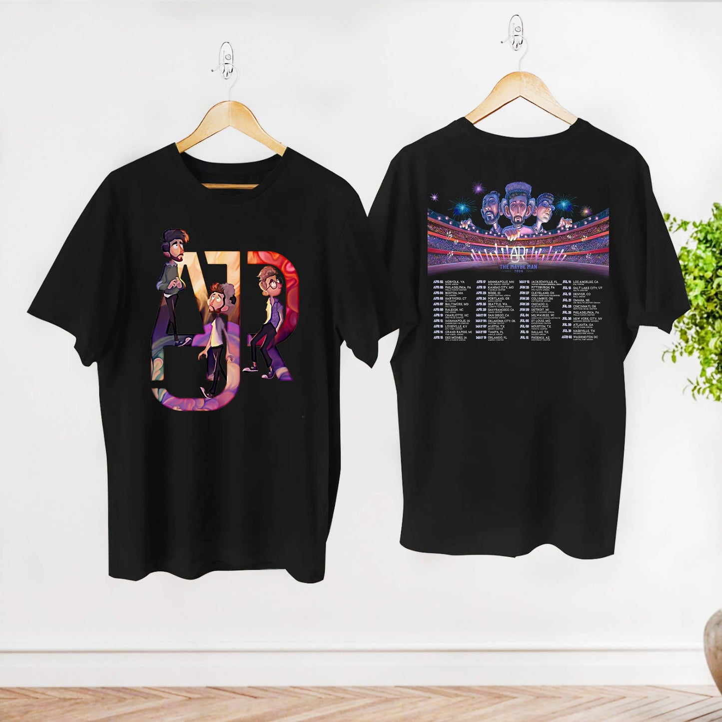 Ajr the Maybe Man Tour 2024 Chibi Galaxy Band Tee