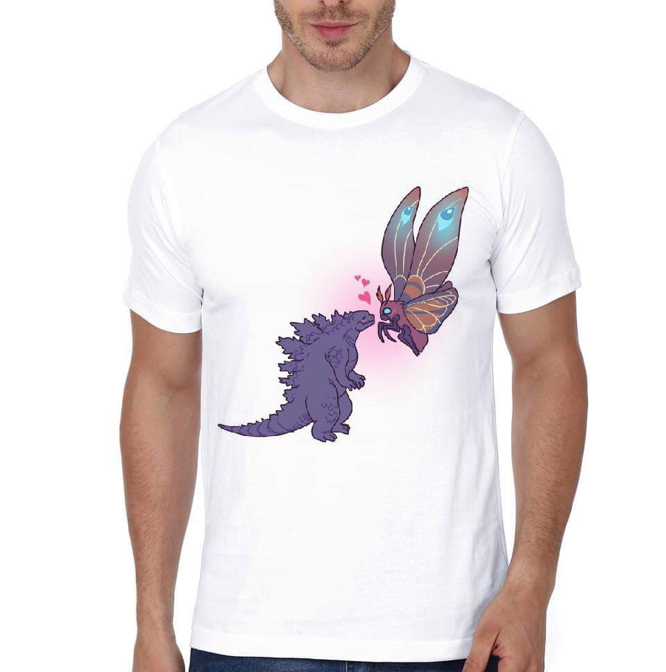Godzilla Loves Mothra White T-Shirt