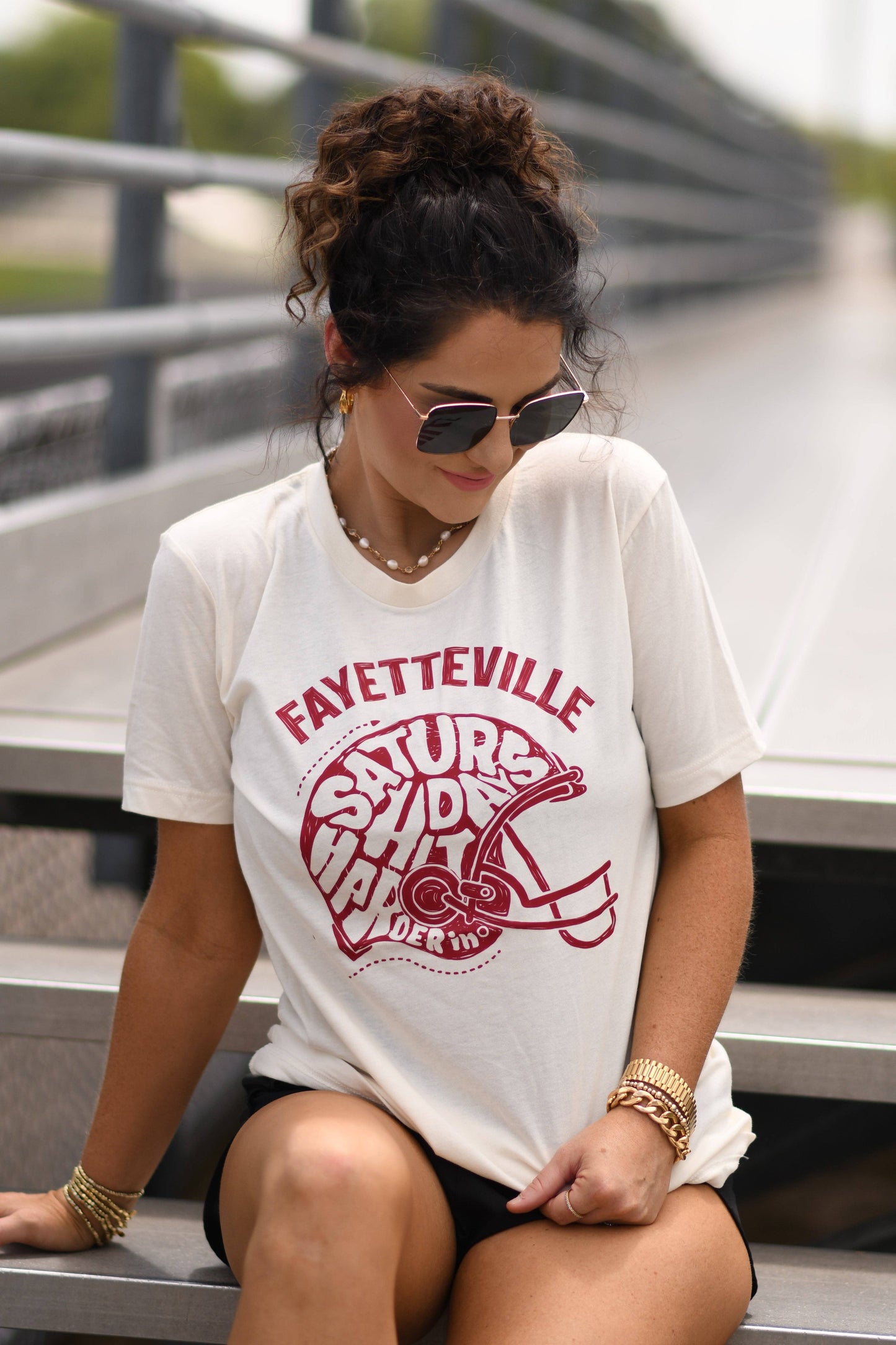 Saturdays Hit Harder in Fayetteville Tee