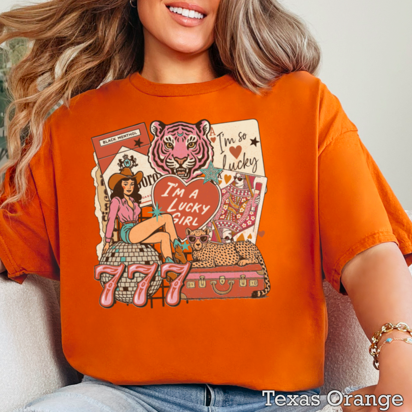 Lucky Girl Graphic Tee | Gildan