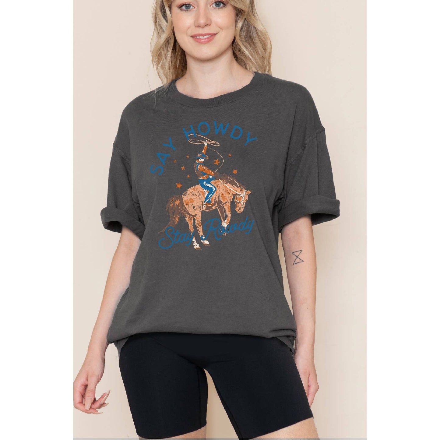 Say Howdy - Oversized Unisex Tee