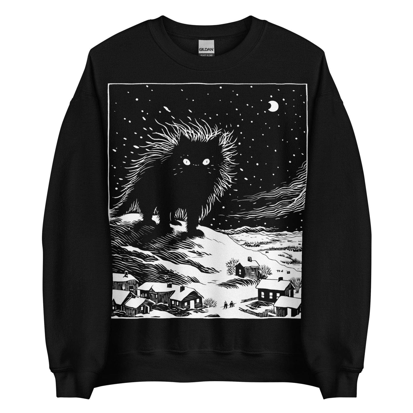 Yule Cat Gothic Christmas Sweater Jumper