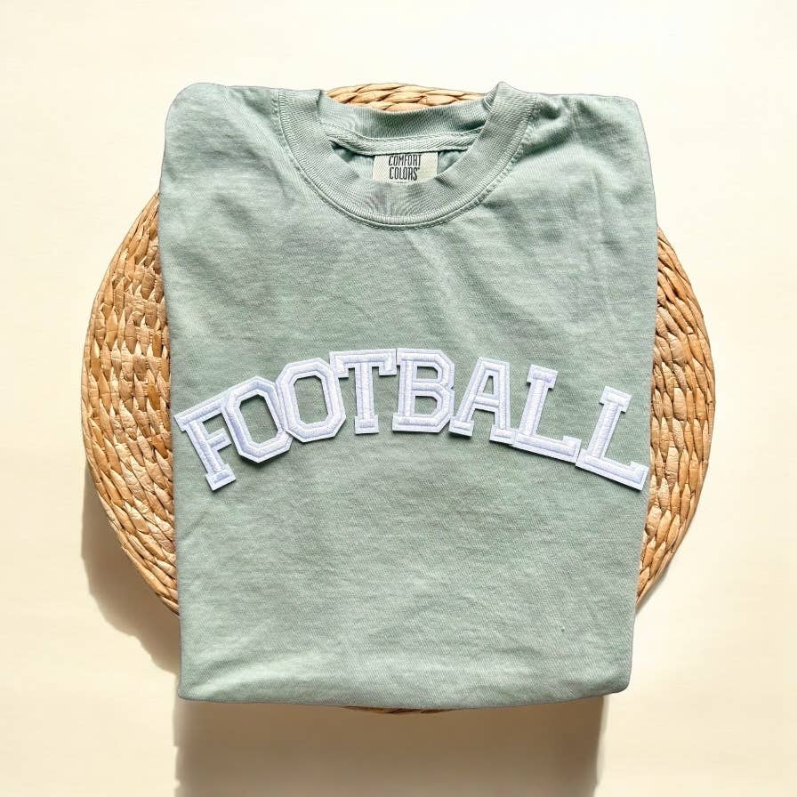 Comfort Colors Football Shirt, Football Season Tee