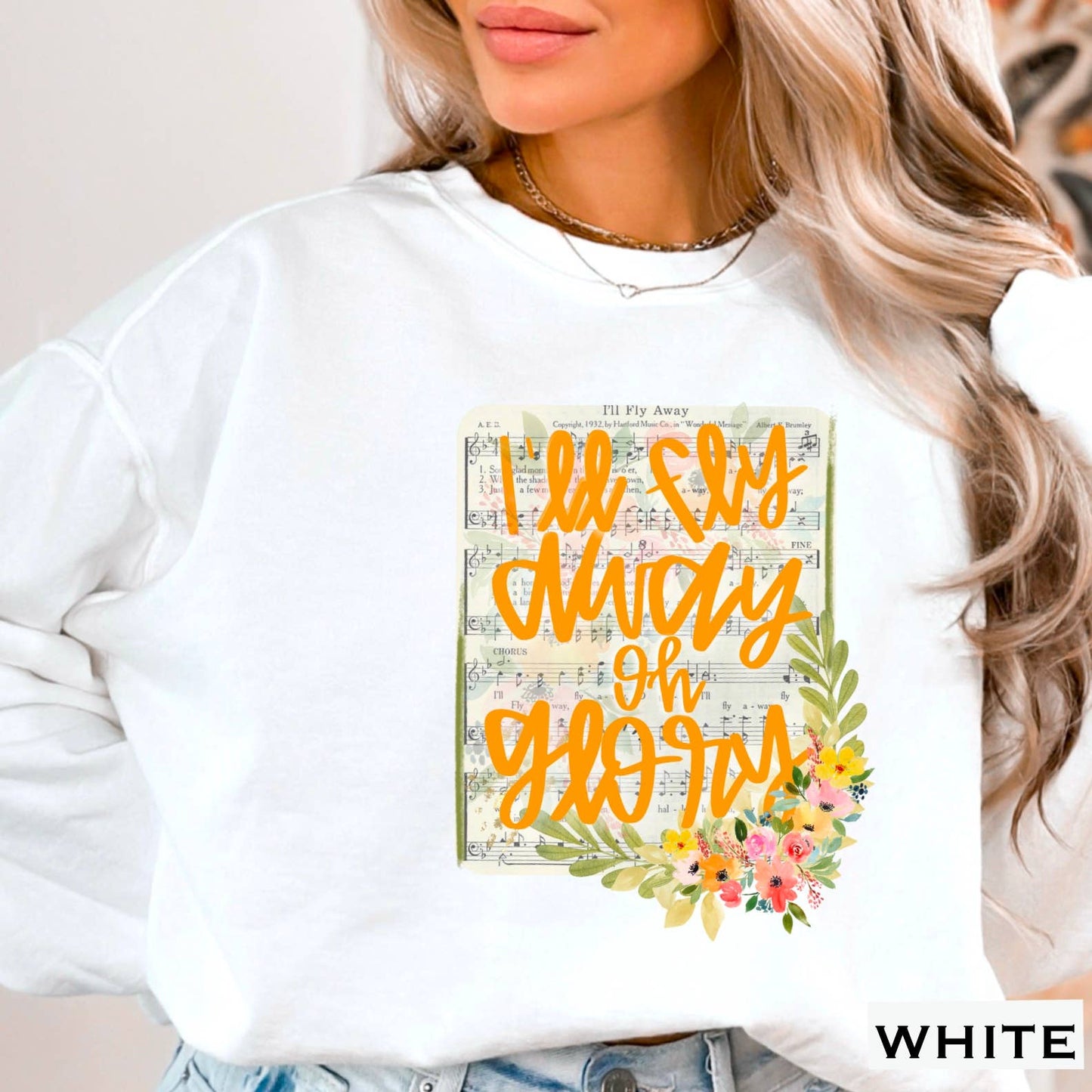 I’Ll Fly Away Christian Graphic Sweatshirt