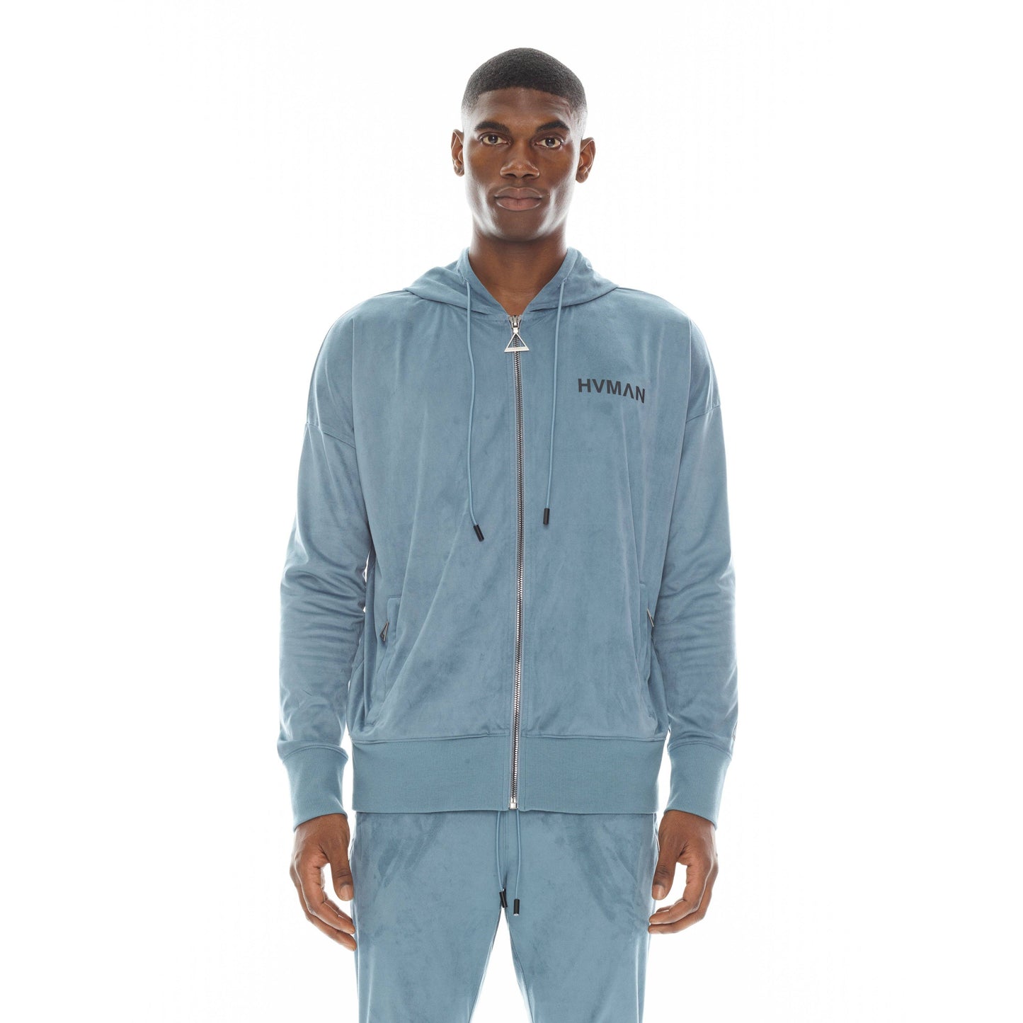 Microfiber Hoodie in Dusk Blue