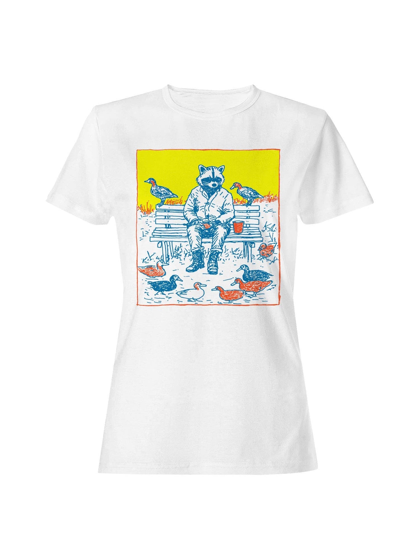 Reflective Raccoon in the Park Women's T-Shirt