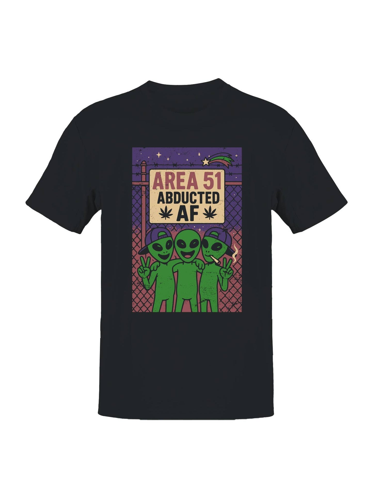 Area 51 Abducted Af Alien Friends Men's T-Shirt