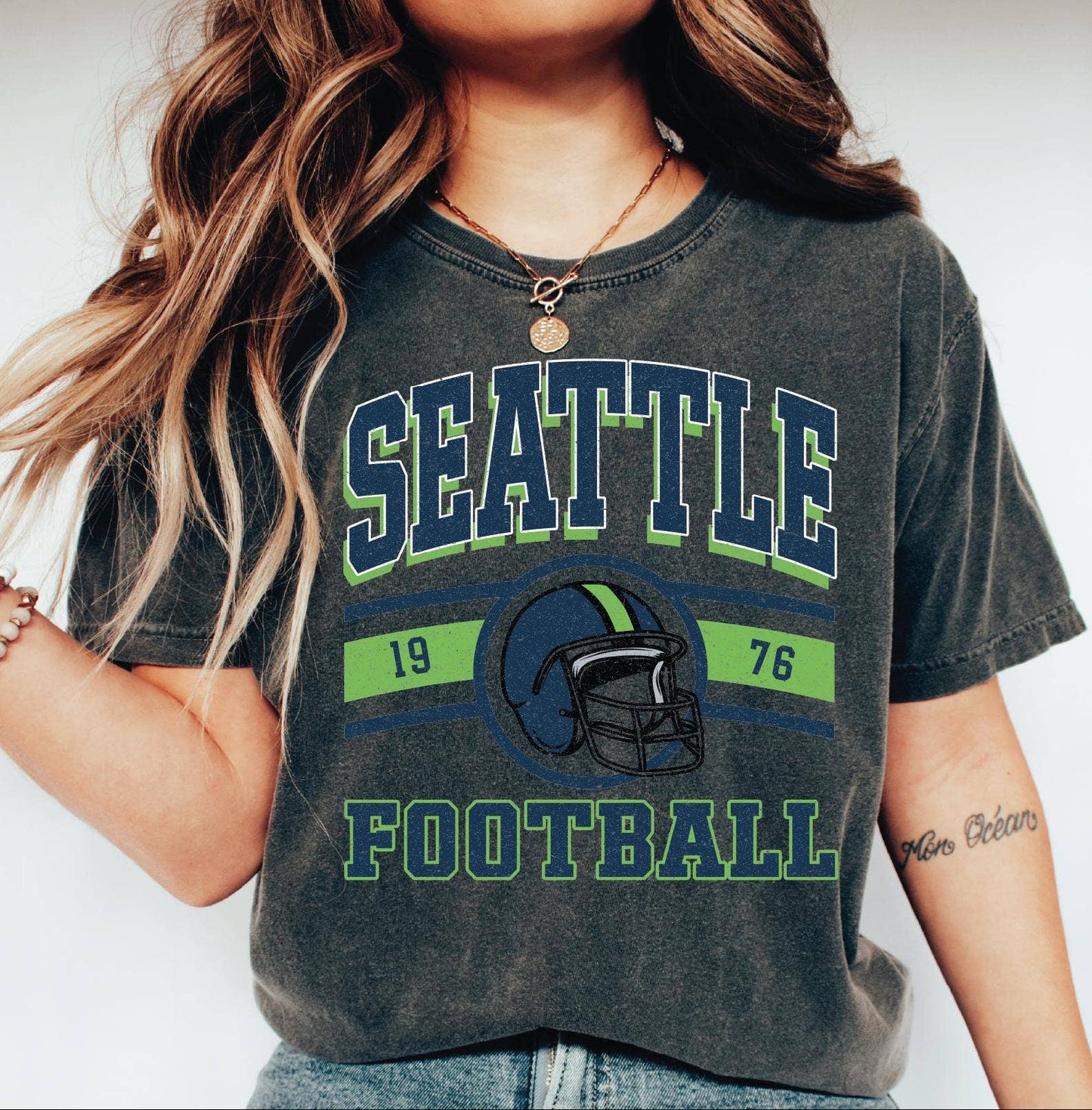 Seattle Football Vintage Retro Fan Game Day Tee