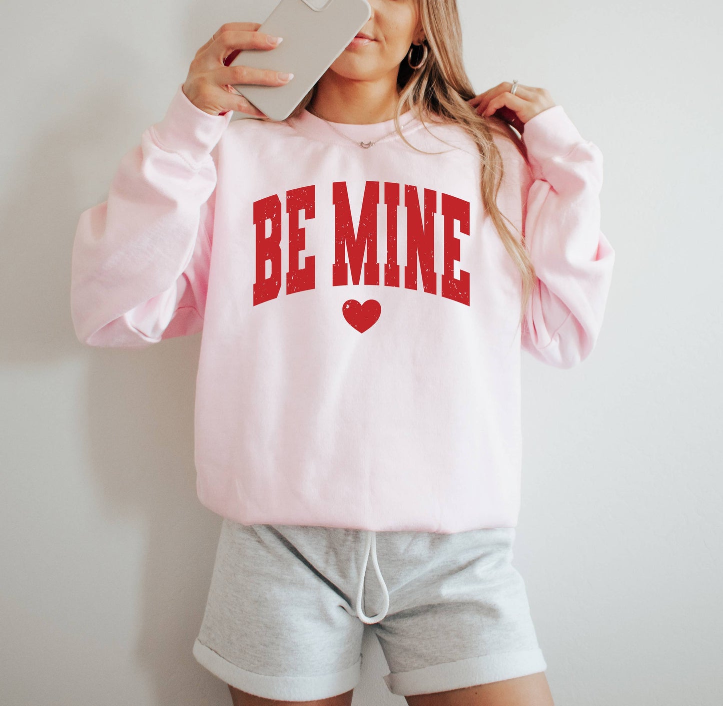 Be Mine, Valentine's Day Sweatshirt, Xoxo, Graphic Apparel