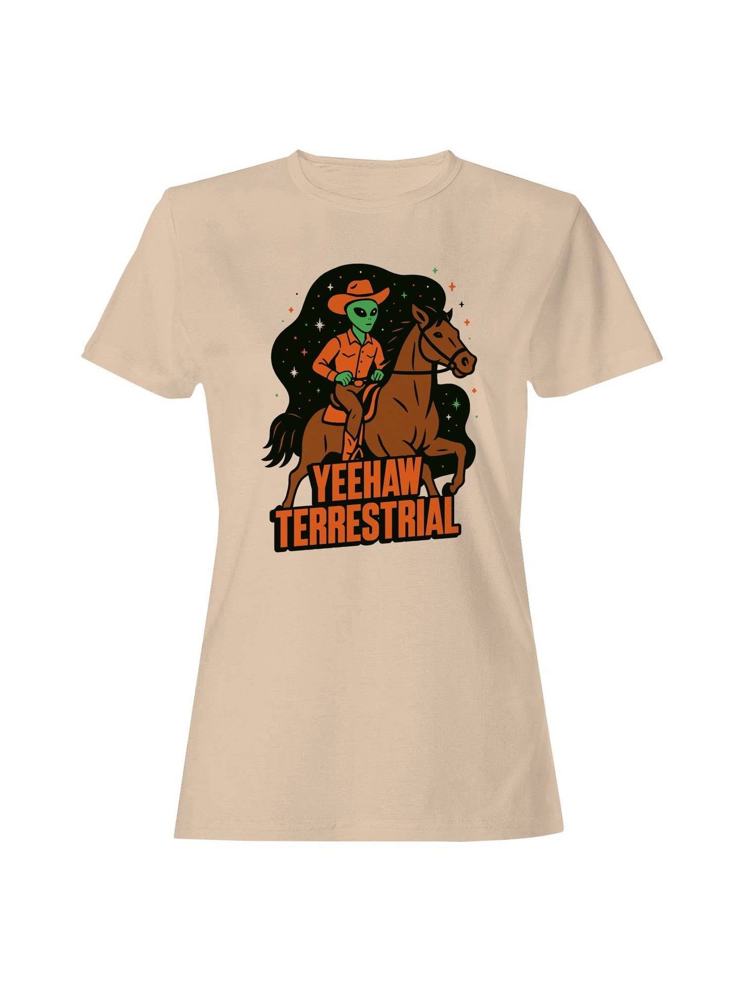 Yeehaw Terrestrial Alien Cowboy Women's T-Shirt