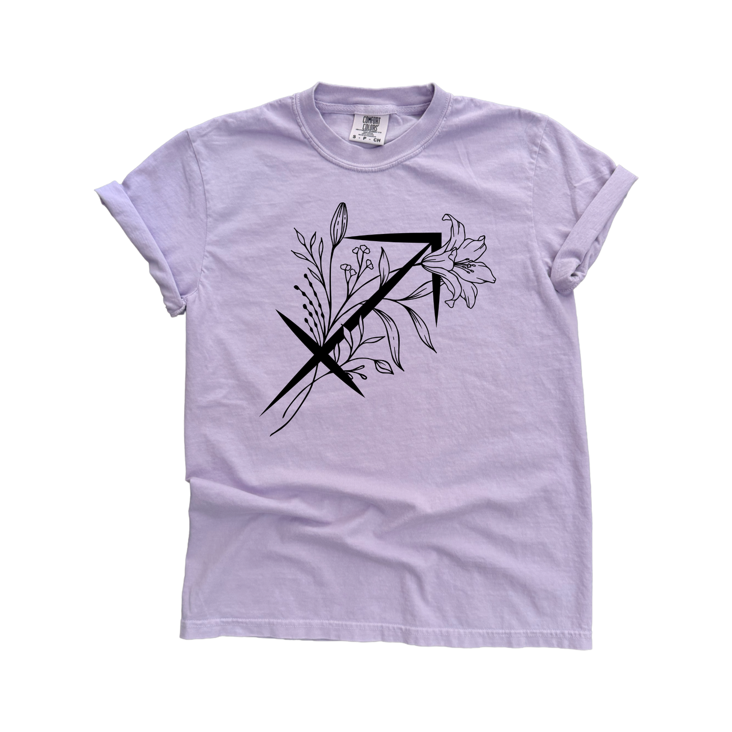Sagittarius – Floral Zodiac Tee