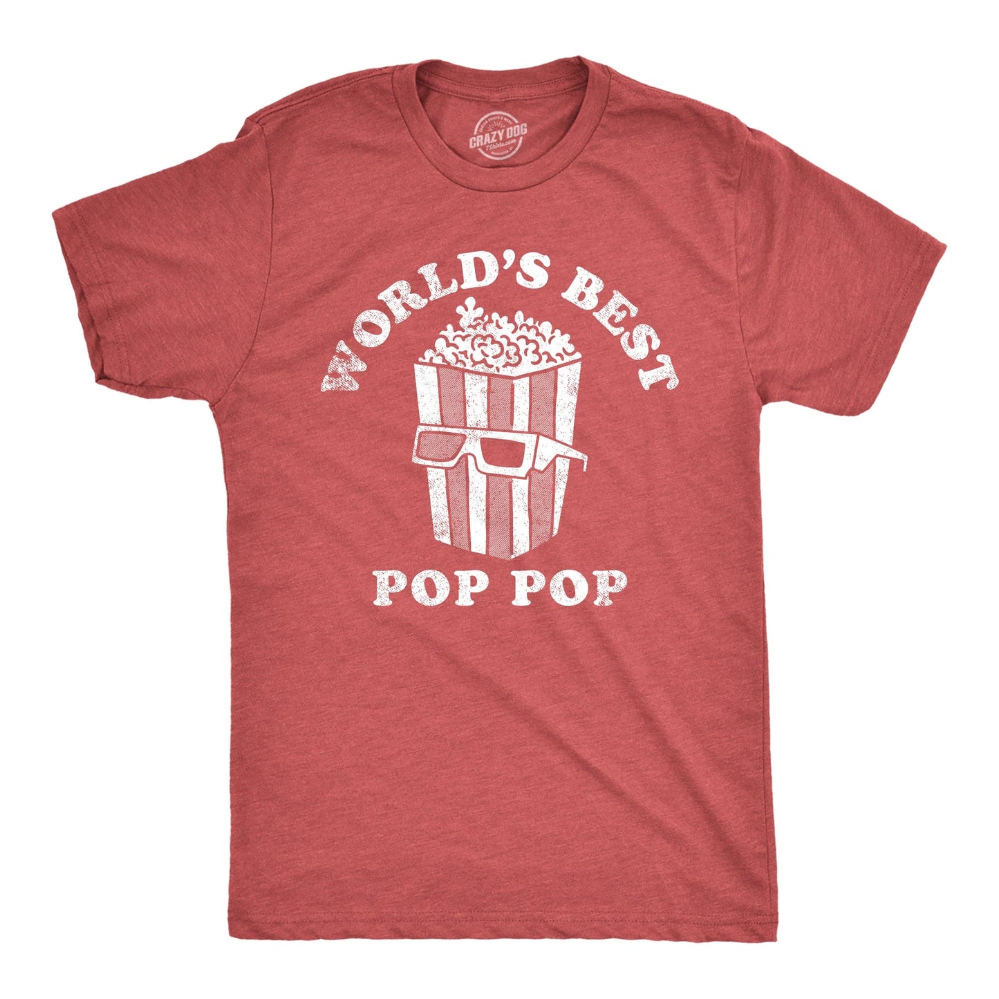 Worlds Best Pop Pop Men's Tshirt Father's Day Graphic Tee