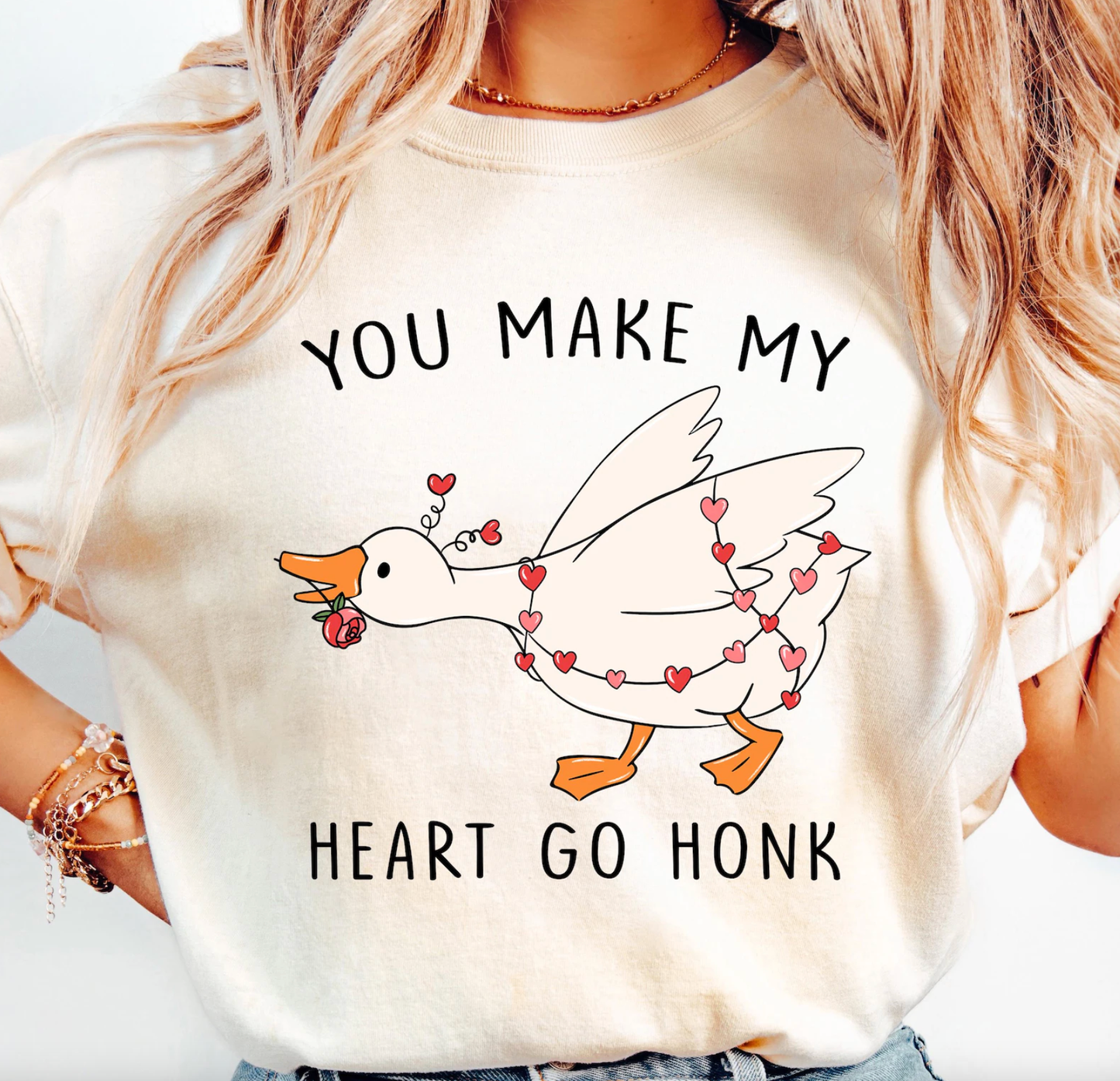 Funny Valentine Goose Tee or Sweatshirt