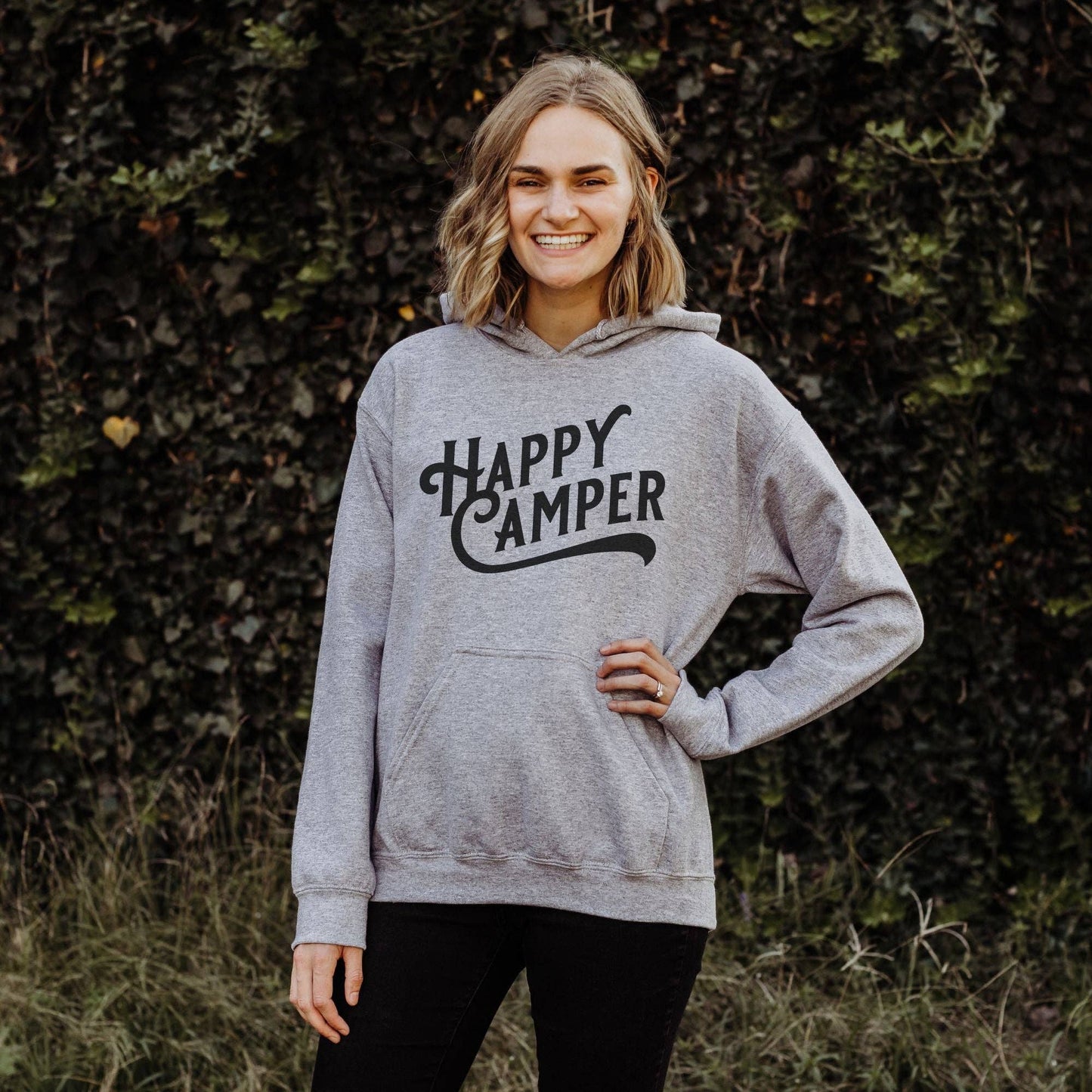 Happy Camper Crewneck Sweatshirt Hoodie 210