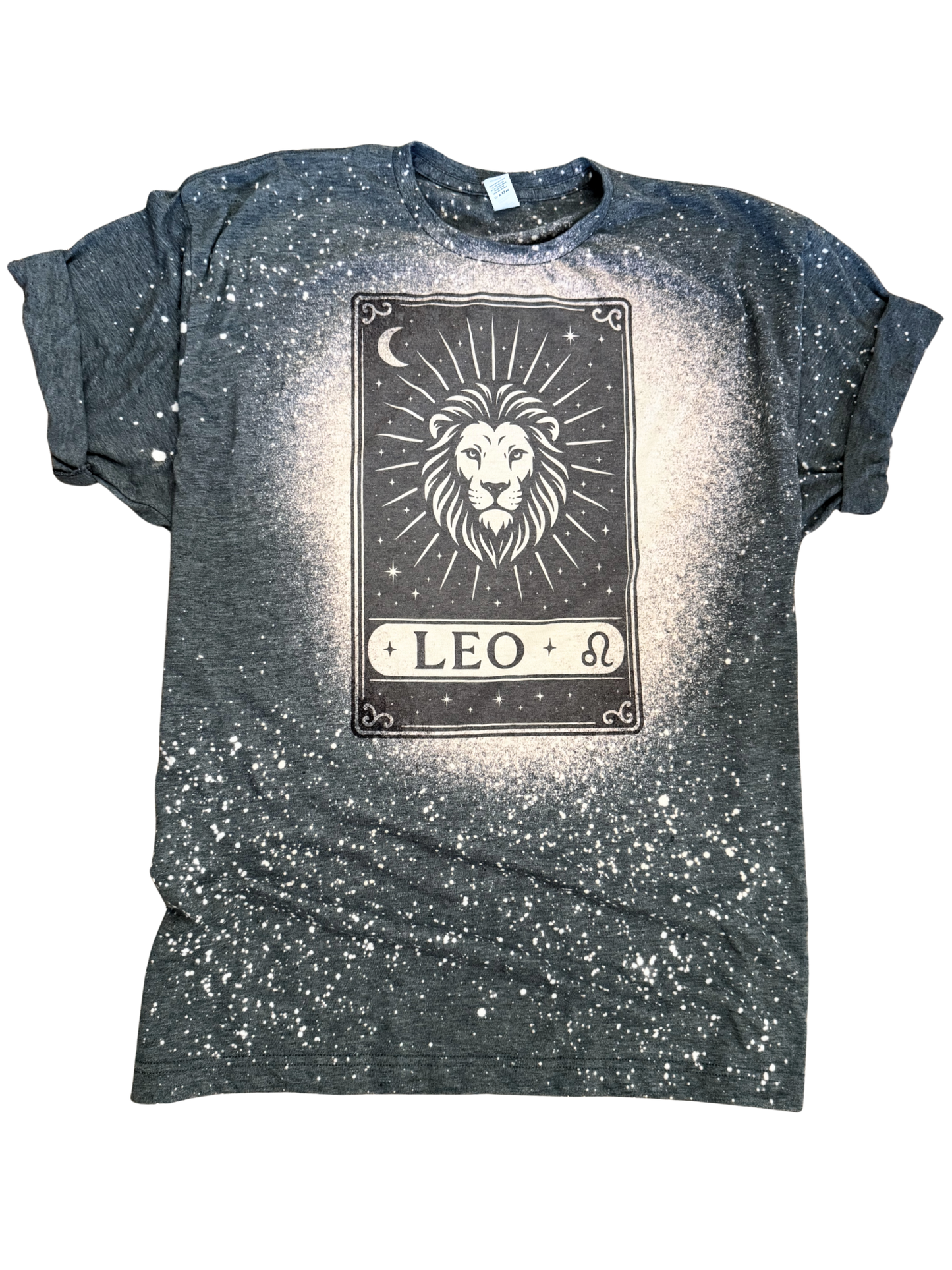 Leo Tarot Card – Zodiac Bleached Tee