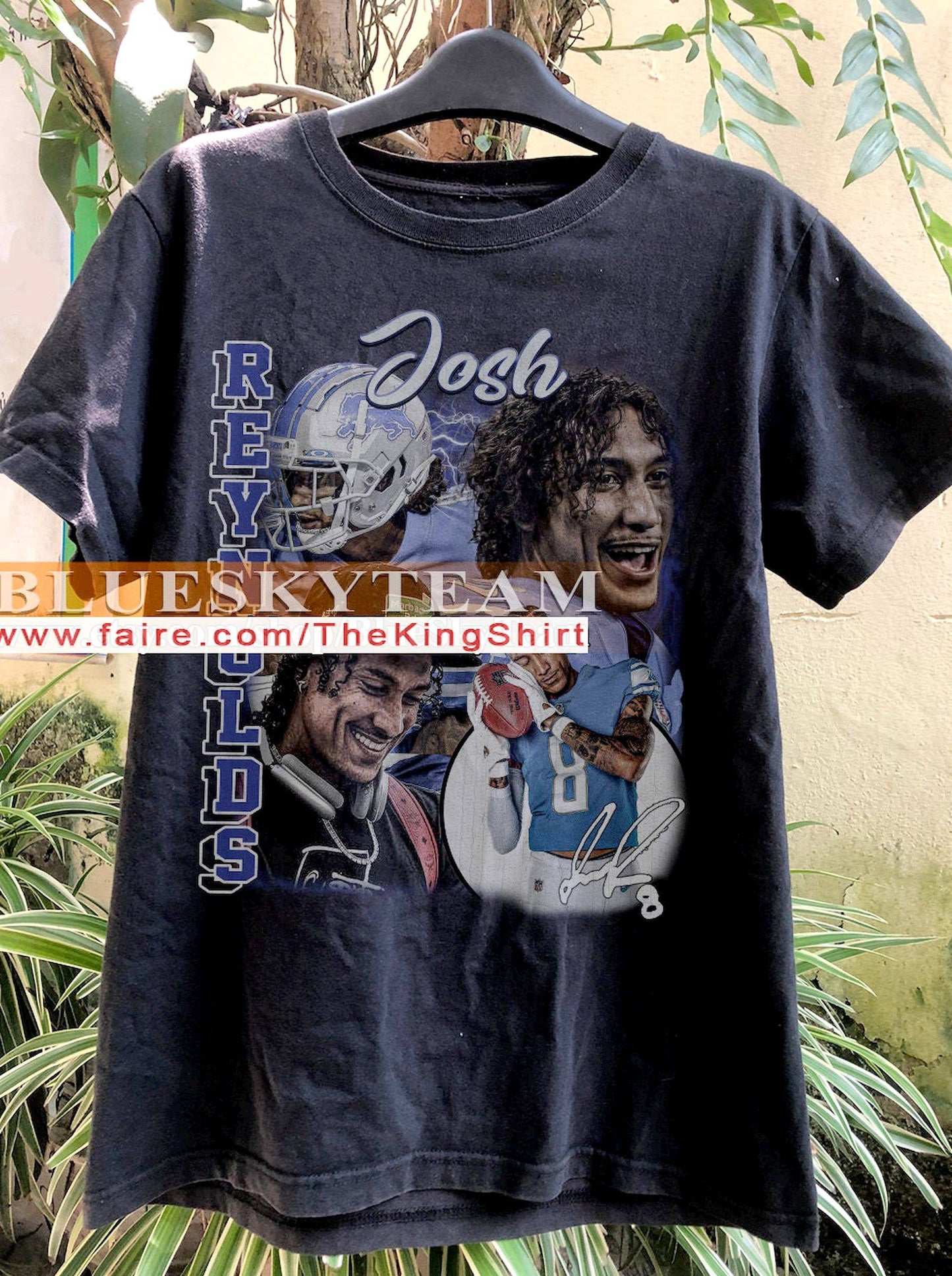 Vintage 90s Josh Reynolds T-Shirt, Retro Football Bootleg Te