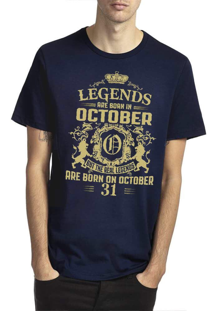 Legends Are Born On 31 October T-Shirt